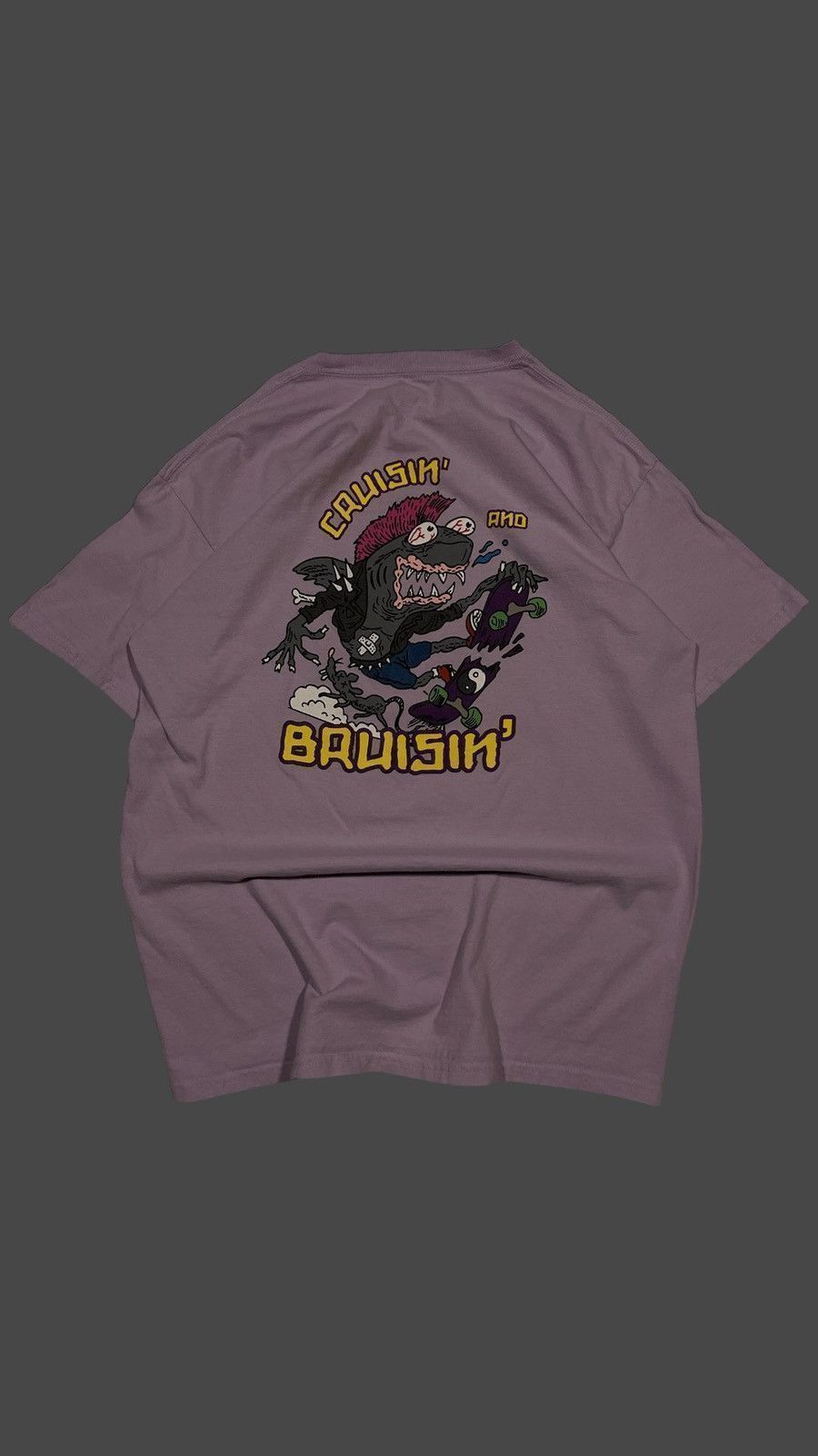 A.LAB Vintage A Lab Crazy Print Skateboard T-shirt Size US L / EU 52-54 / 3 - 1 Thumbnail