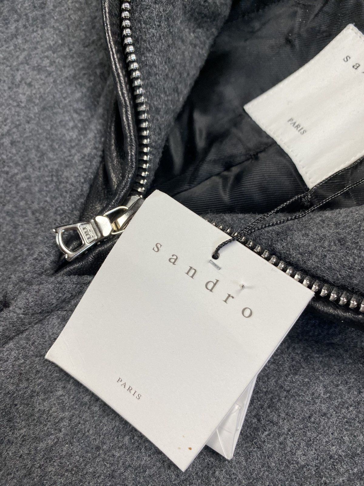 Sandro Sandro wool coat jacket new with tags grey fur Size M / US 6-8 / IT 42-44 - 6 Thumbnail