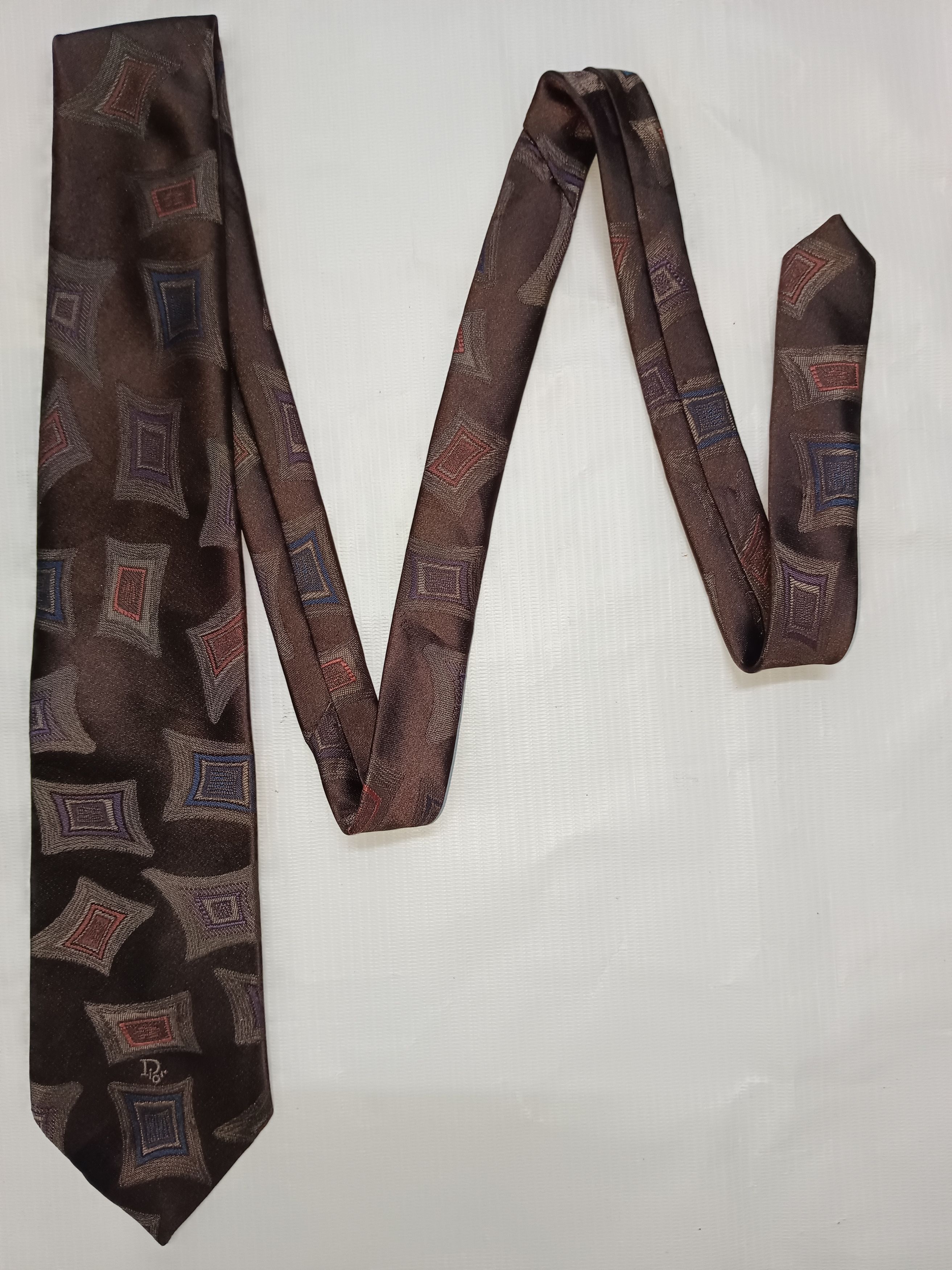 Christian Dior Monsieur × Dior Vintage 80s Christian Dior Necktie Size ONE SIZE - 5 Thumbnail