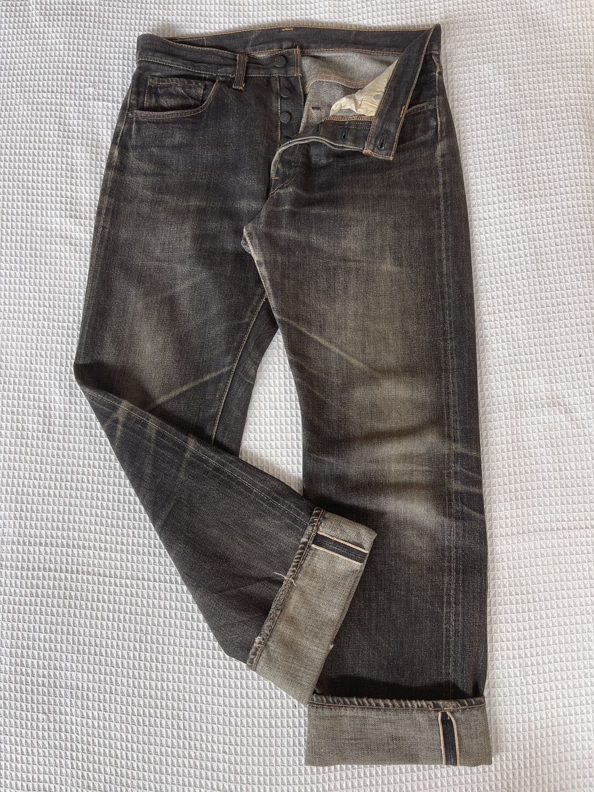 Denime Rare🔥Vintage Denime Japan Selvedge Jeans Size US 33 - 3 Thumbnail