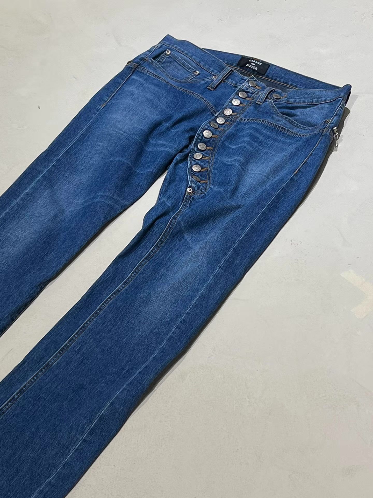 CABANE de ZUCCa CABANE de zucca Asymmetrical Button Jeans Q13 Size US 36 / EU 52 - 7 Thumbnail