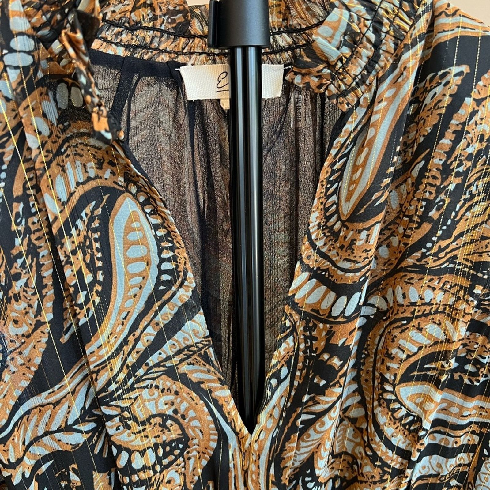 ELAN Elan Maxi Paisley Dress (Sz S) Size S / US 4 / IT 40 - 4 Thumbnail