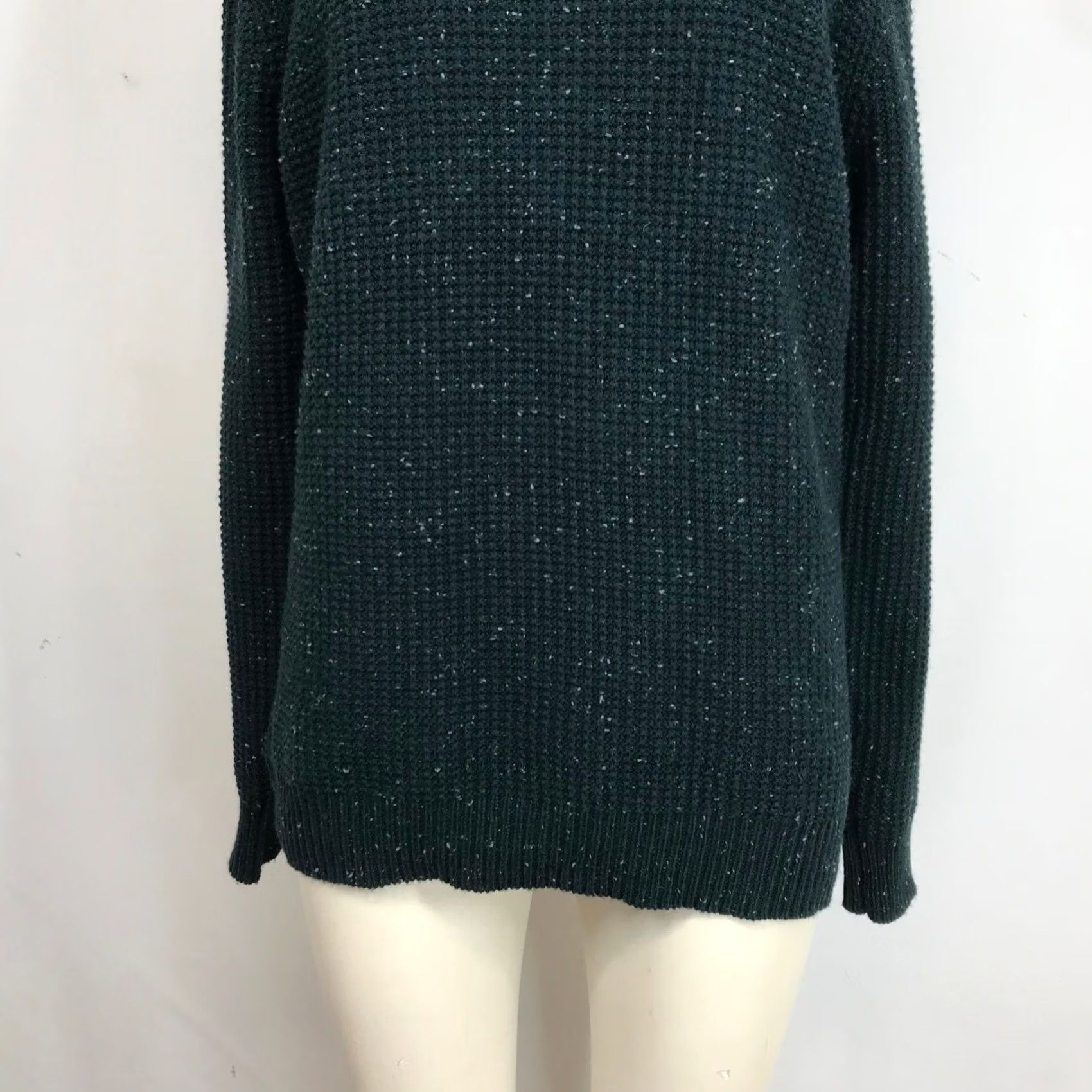 Vintage Jetty Dark Green Speckled Knit Sweater Crew Neck Long Sleeve Casual Mens S Size US S / EU 44-46 / 1 - 3 Thumbnail