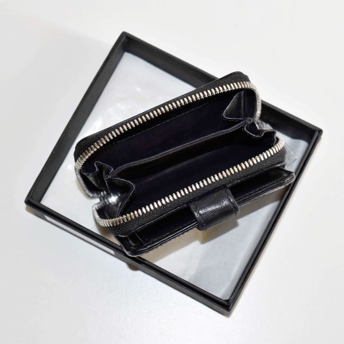 Yohji Yamamoto Yohji Yamamoto POUR HOMME black genuine leather zip wallet Size ONE SIZE - 5 Thumbnail
