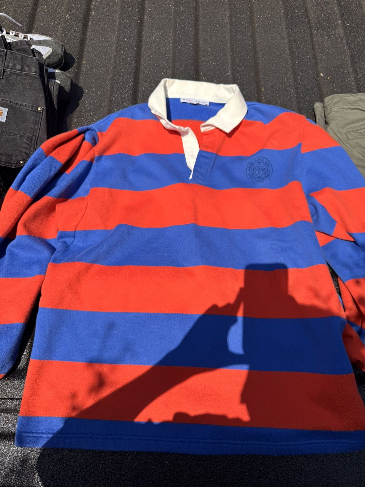 A.P.C. APC Marc Jacobs Rugby Polo Size US L / EU 52-54 / 3 - 1 Thumbnail