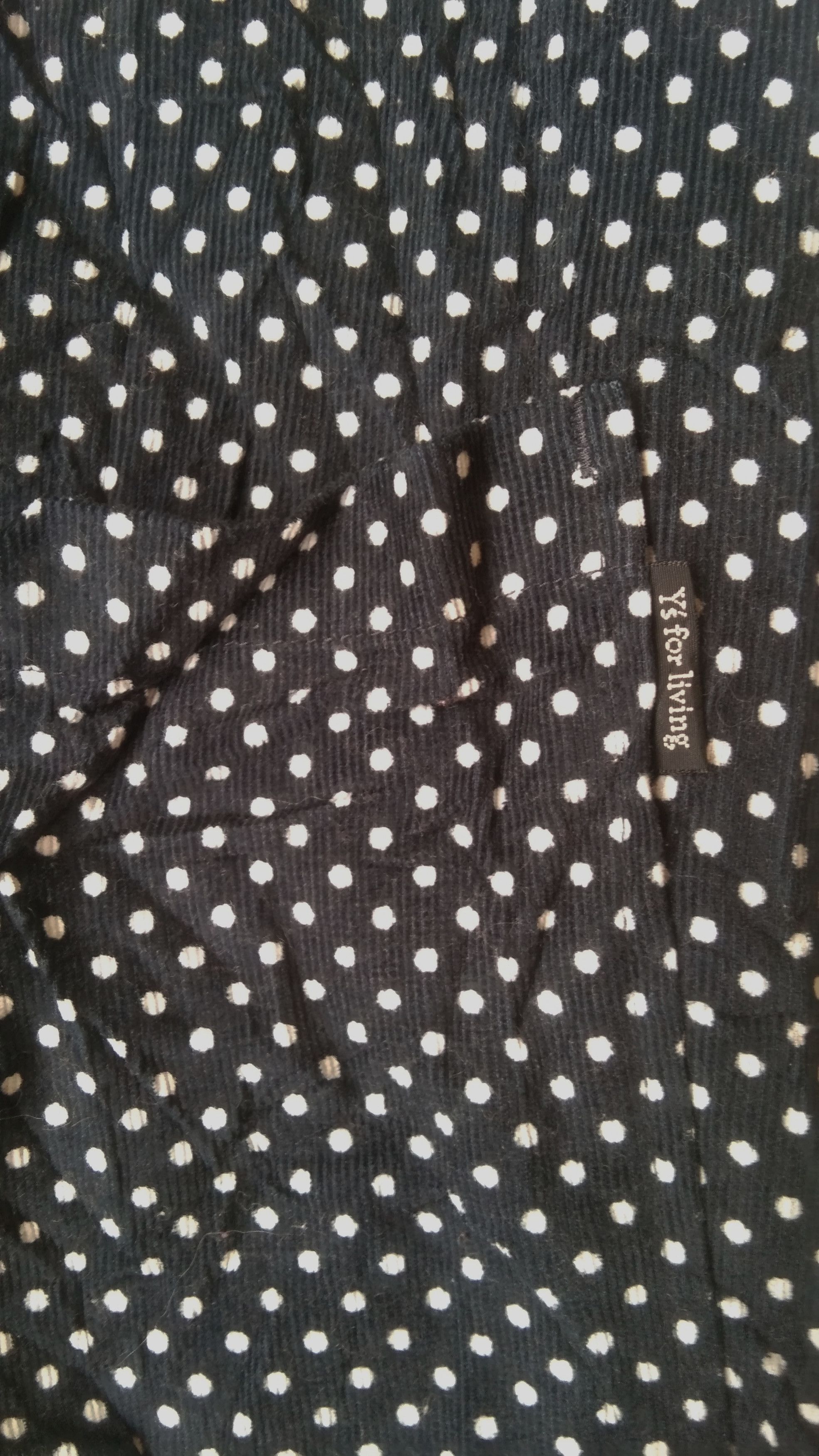 Yohji Yamamoto Y's for living polka navy tunic dress Size L / US 10 / IT 46 - 4 Thumbnail