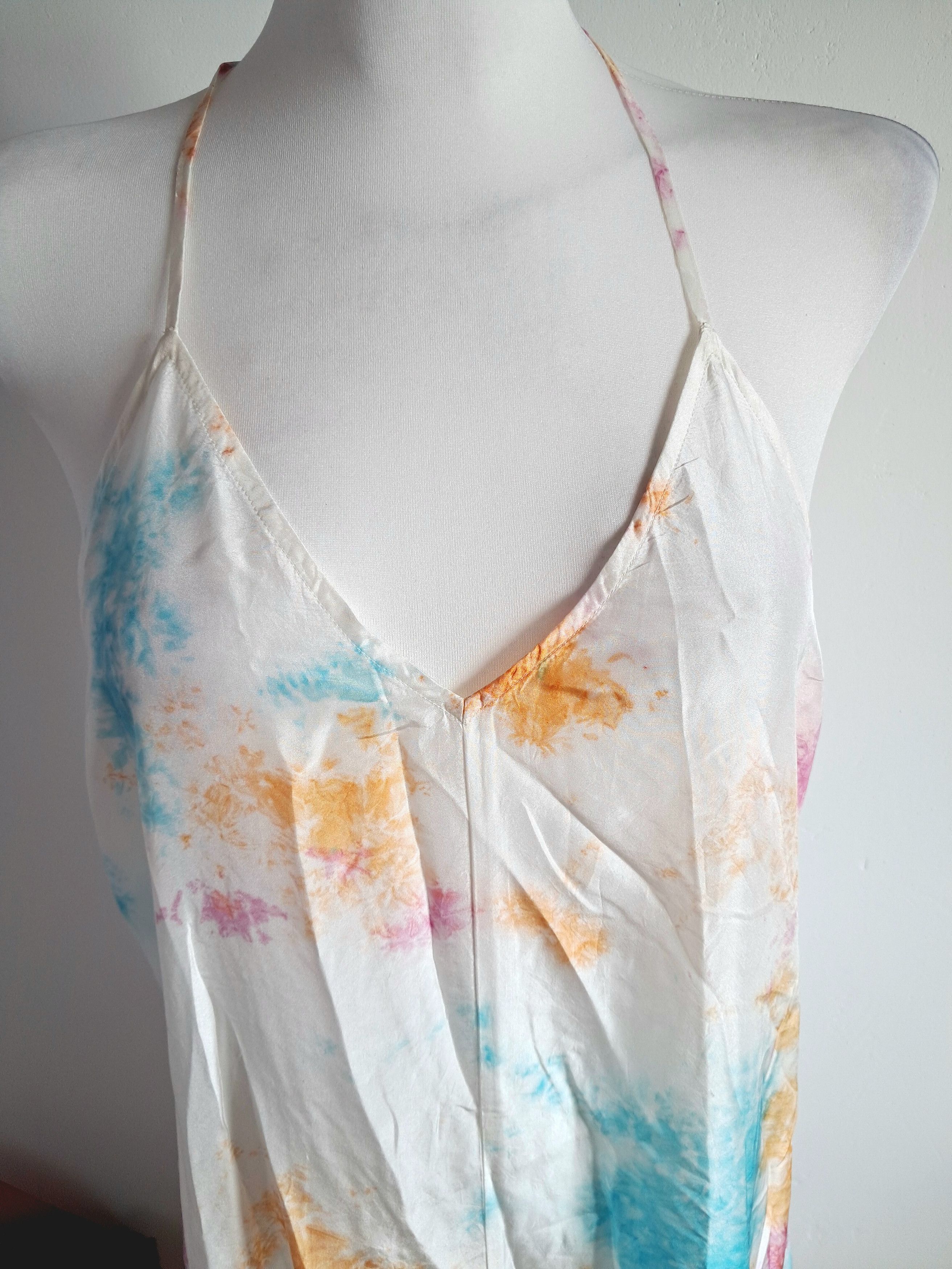 Other Anna Kosturova Silk Tie-Dye Halter Maxi Dress Brand New M/L Size M / US 6-8 / IT 42-44 - 2 Thumbnail