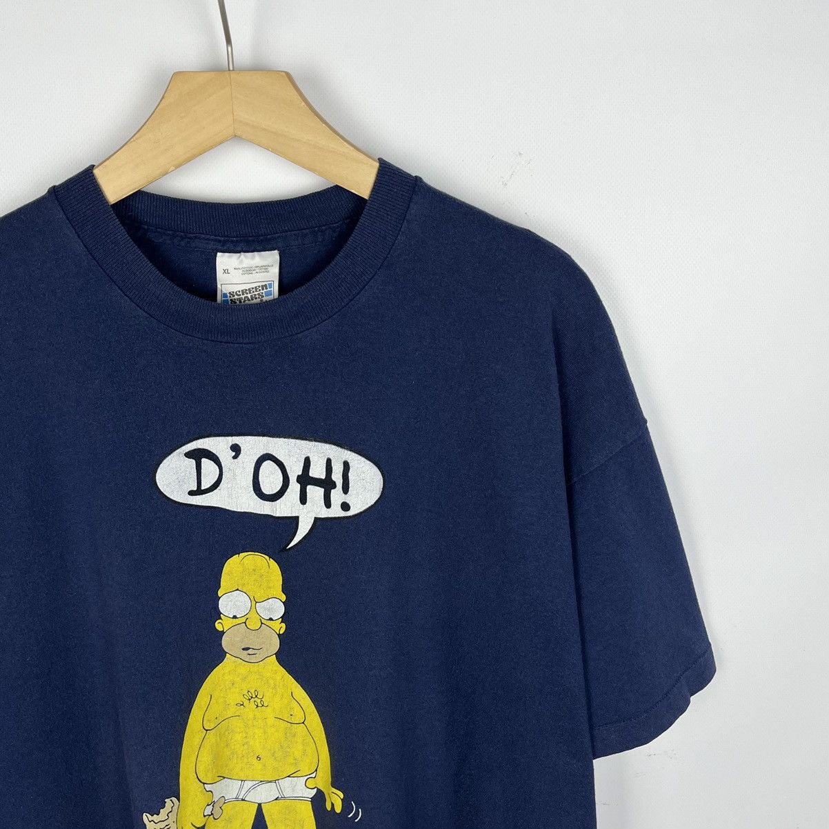 Cartoon Network Vintage Simpsons Homer cartoon humor tee 1997 Size US XL / EU 56 / 4 - 2 Thumbnail