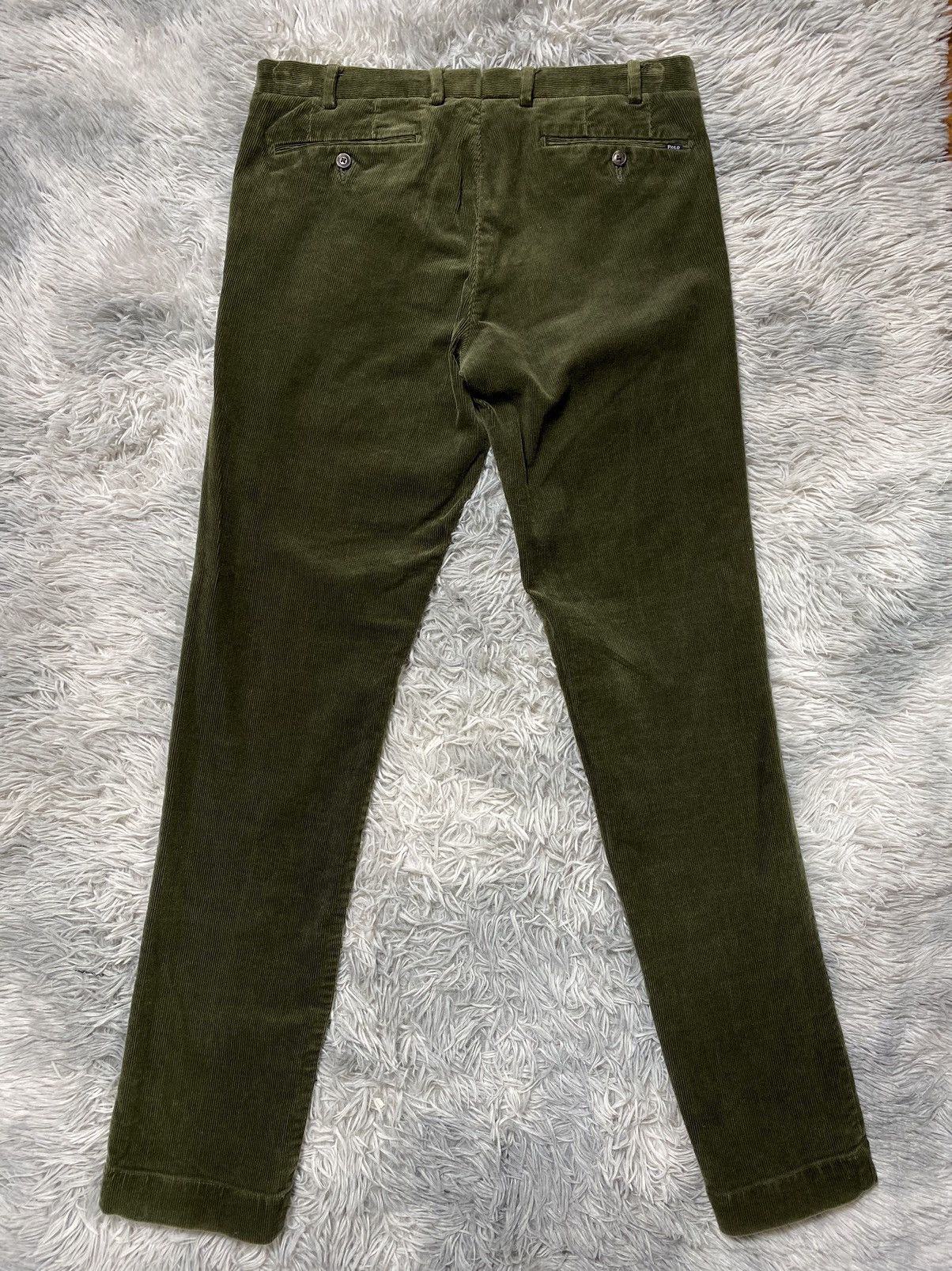 Ralph Lauren Ralph Lauren Corduroy Pants, Olive Green Slim Fit Size US 32 / EU 48 - 6 Thumbnail