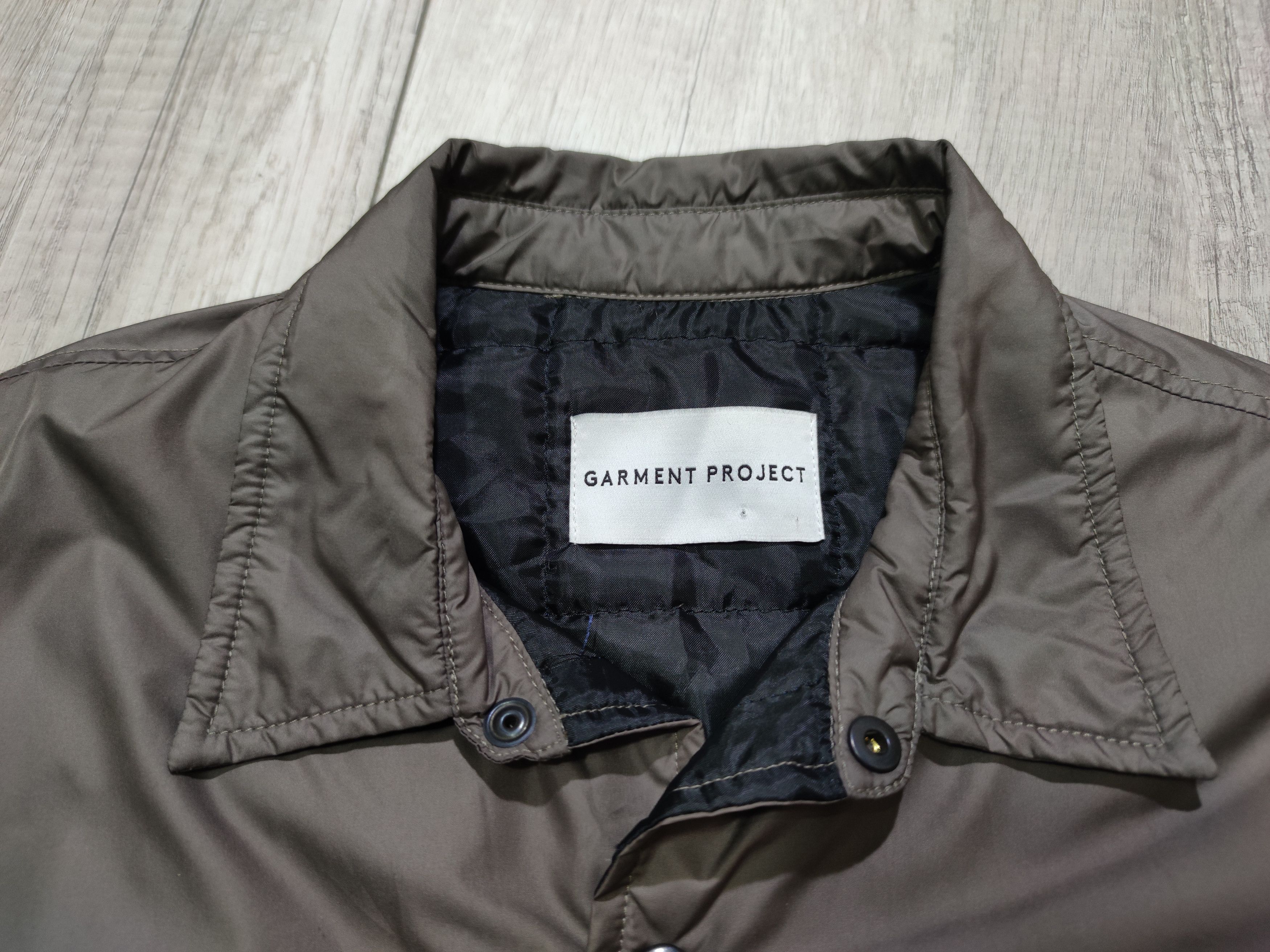 Garment Project Garment Project Padded Nylon Gray Shirt Jacket Large Size US L / EU 52-54 / 3 - 8 Thumbnail
