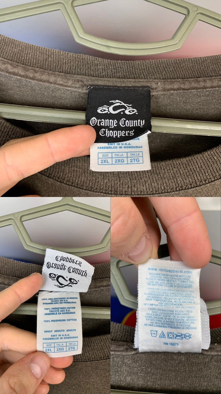 West Coast Choppers Vintage Orange County Choppers Faded T-Shirt Size US XXL / EU 58 / 5 - 16 Thumbnail