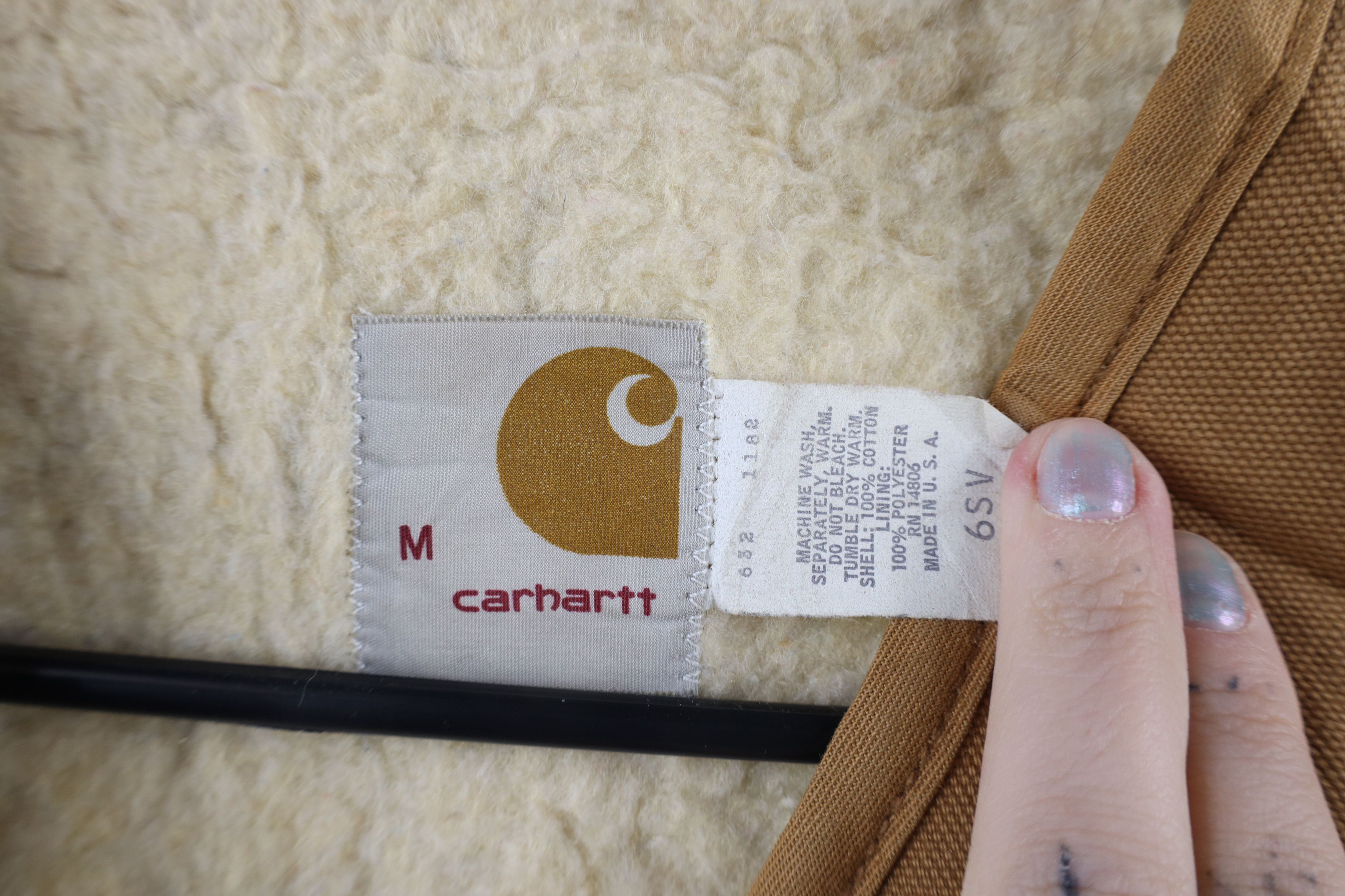 Carhartt × Vintage Vintage 80s Carhartt Fleece Lined Canvas Vest Jacket USA Size US M / EU 48-50 / 2 - 4 Thumbnail