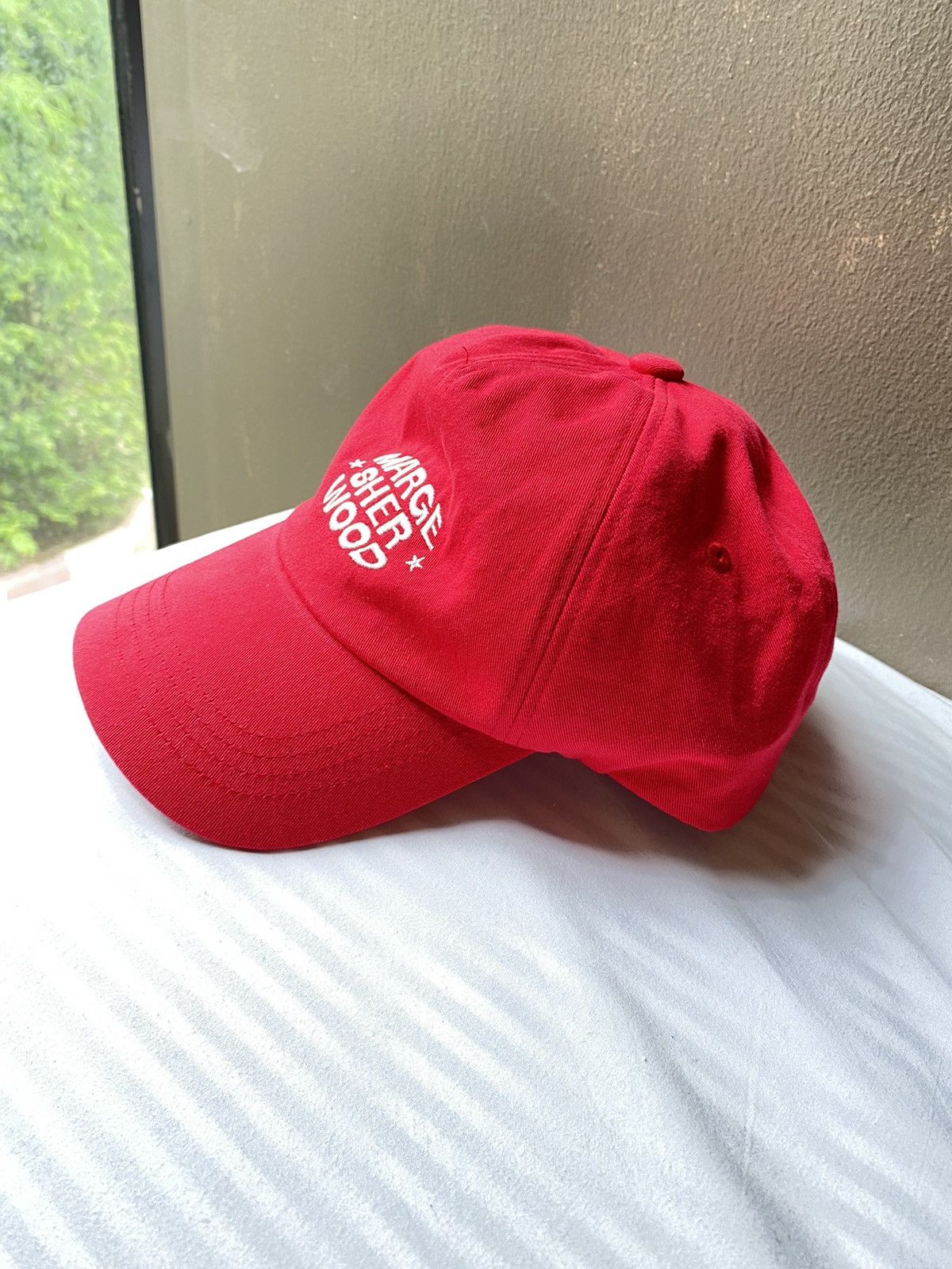 [MARGE SHERWOOD] VINTAGE LOGO BALL CAP ☆関税込☆ Designer Marge Sherwood red cap | Grailed