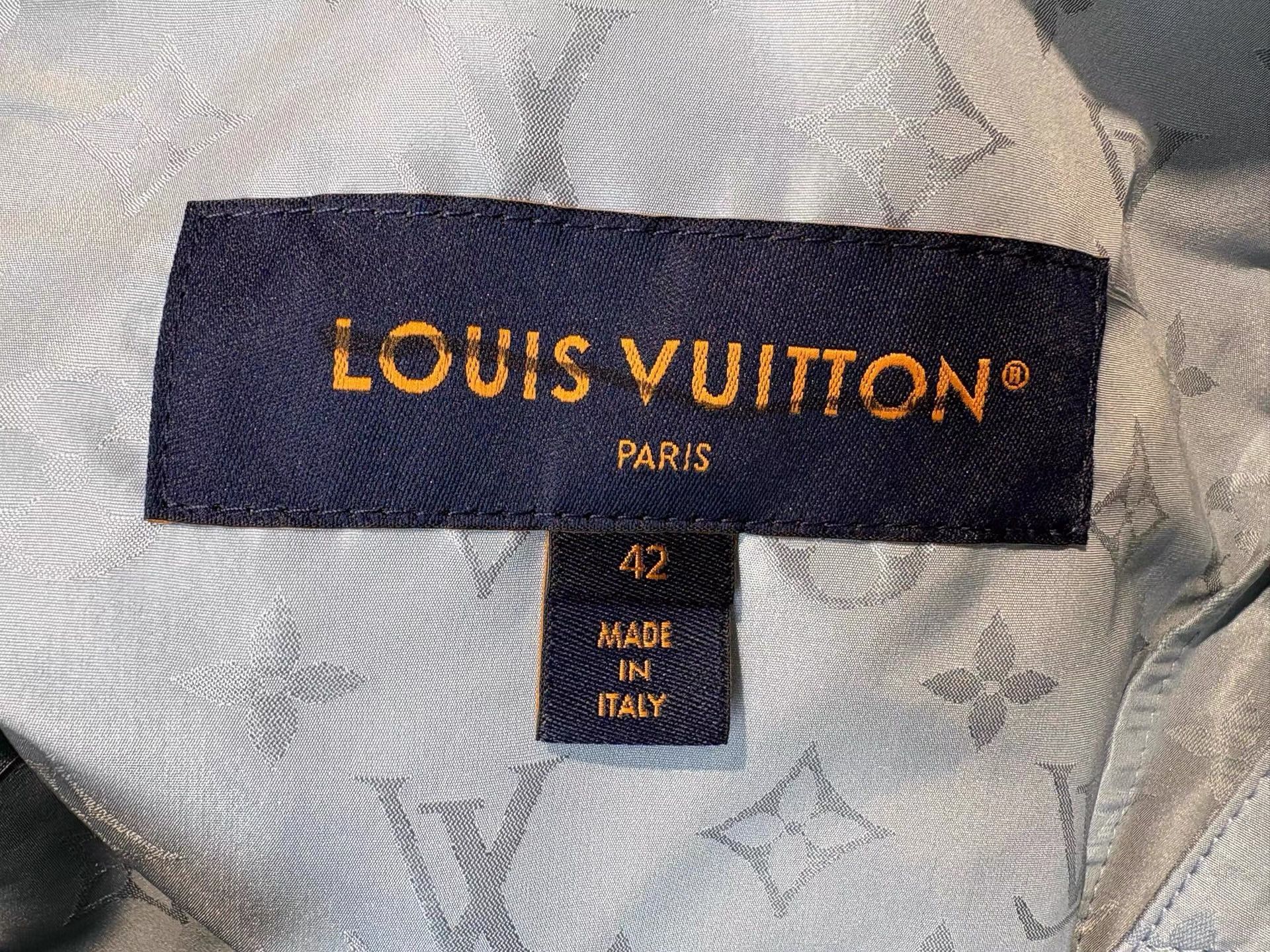 Louis Vuitton Louis Vuitton SS24 Blue Monogram Print Jacket K36 Size US XS / EU 42 / 0 - 3 Thumbnail