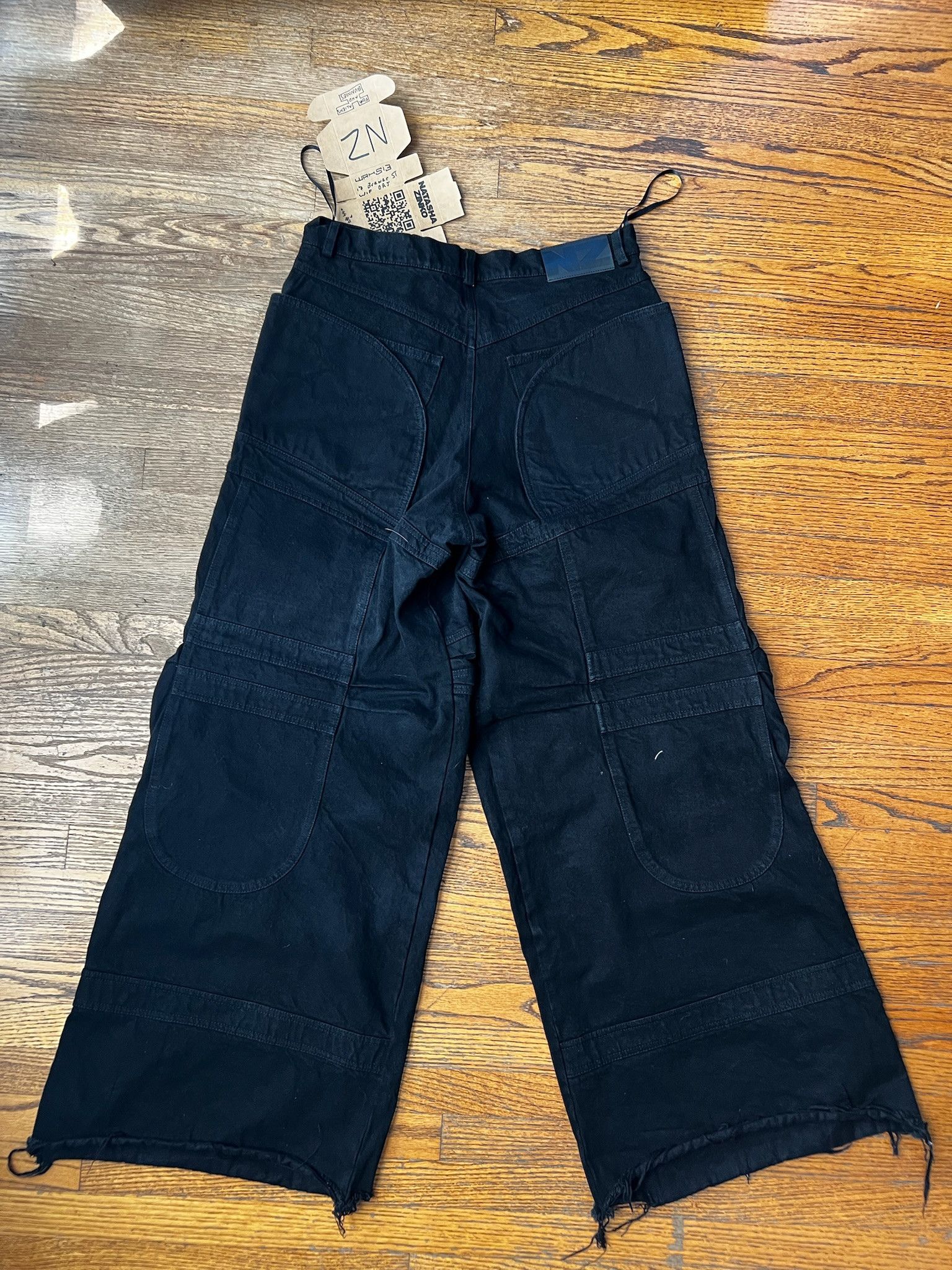 Natasha Zinko Denim Jeans (NZ313-01-BLACK) Size US 37 - 7 Thumbnail