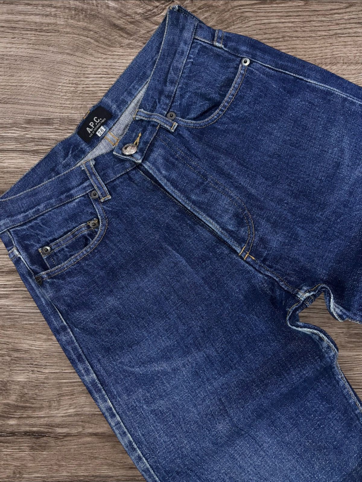 A.P.C. A.P.C Selvedge Faded Blue Wash Jeans Size US 28 / EU 44 - 6 Thumbnail
