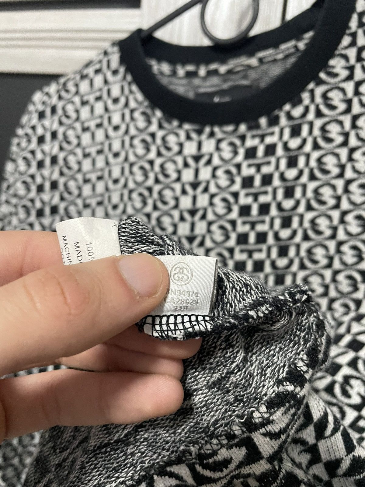 Stussy Rare Stussy Jacquard Check Crew Tee Streetwear T Shirt Y2K Size US M / EU 48-50 / 2 - 14 Thumbnail