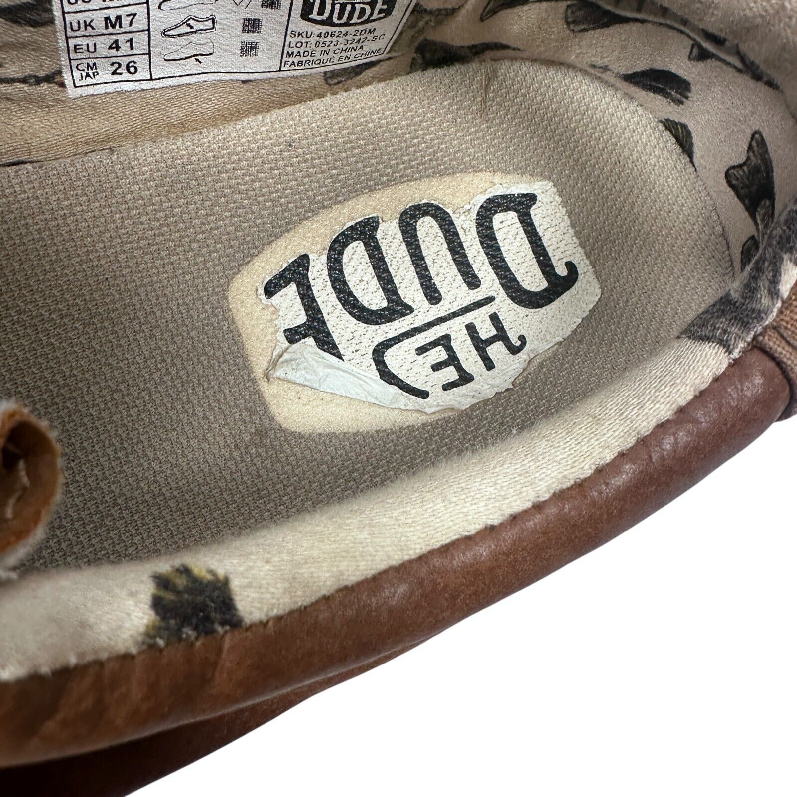 Other Hey Dude Wally Fish Lure Shoes Men’s 8 Tobacco Brown Moc Toe Size US 8 / EU 41 - 8 Thumbnail