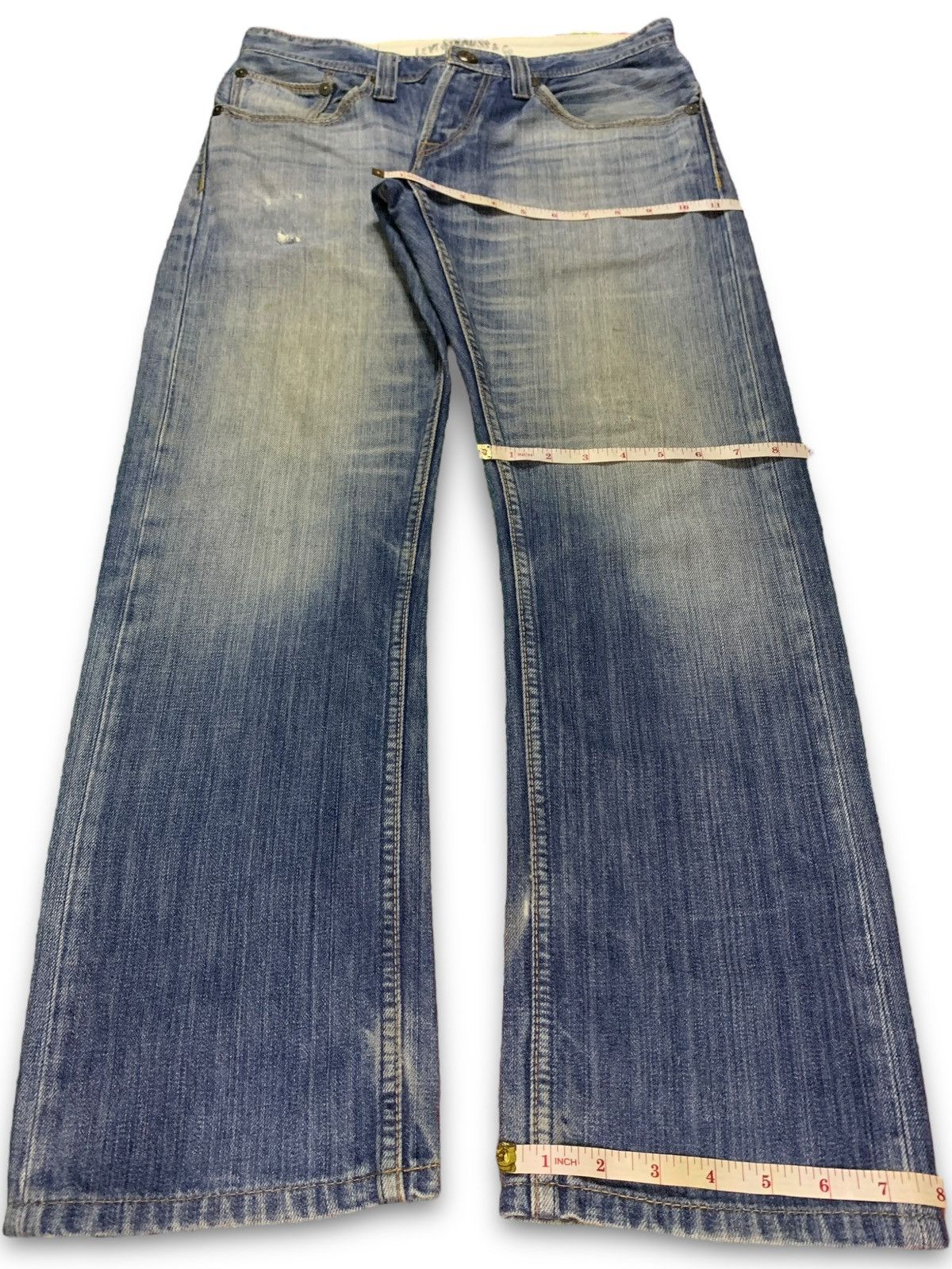 Vintage Levis 511 Button Fly Style Distressed Loose Jeans
