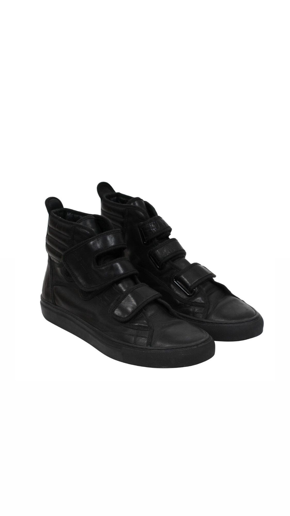 Raf Simons OG Carry Over Strap Sneakers Black Leather - 01935 B Size US 8 / EU 41 - 1 Thumbnail