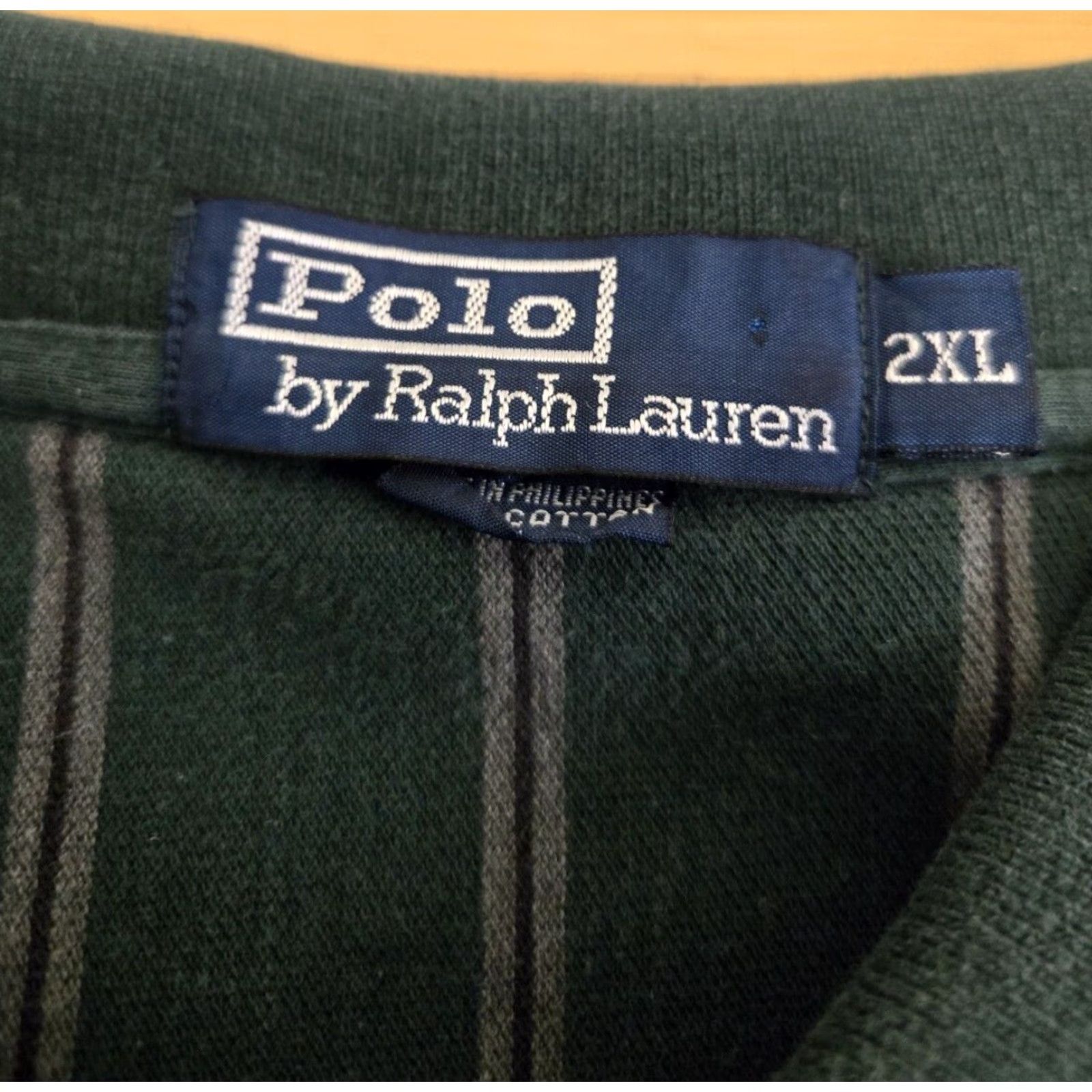 Polo Ralph Lauren Polo Ralph Lauren Shirt Men 2XL Green Blue Striped Polo Preppy Classic Rugby Heritage Logo Short Sleeve Button Collared Casual Size US XXL / EU 58 / 5 - 4 Thumbnail