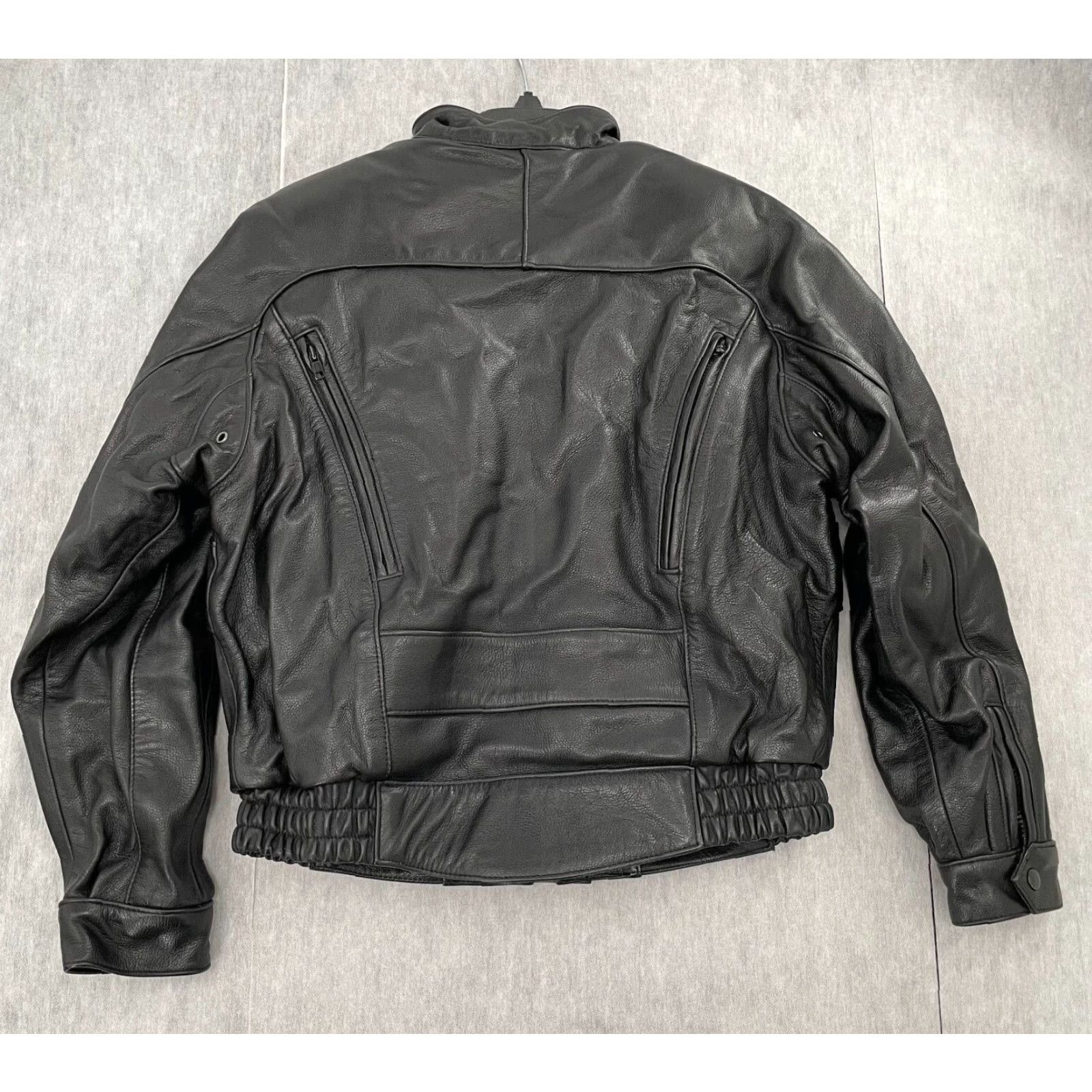 Harley Davidson VINTAGE Harley-Davidson Women's Leather Jacket 36W Black Motorcycle Biker Casual Size XS / US 0-2 / IT 36-38 - 2 Thumbnail
