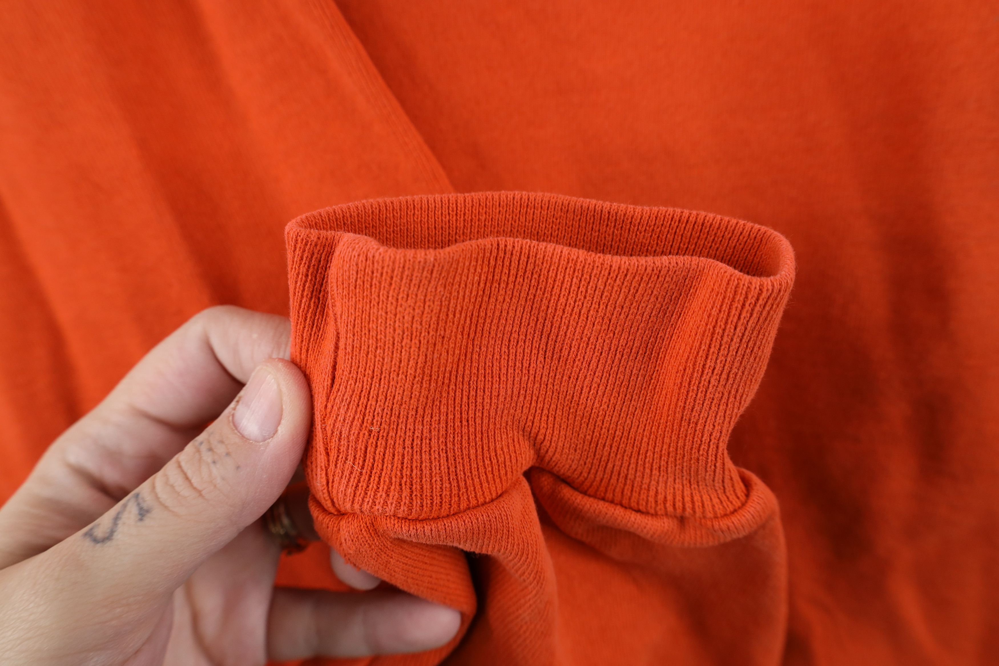 Champion Vintage 90s Champion Monochrome Crewneck Sweatshirt Orange Size US XL / EU 56 / 4 - 9 Thumbnail