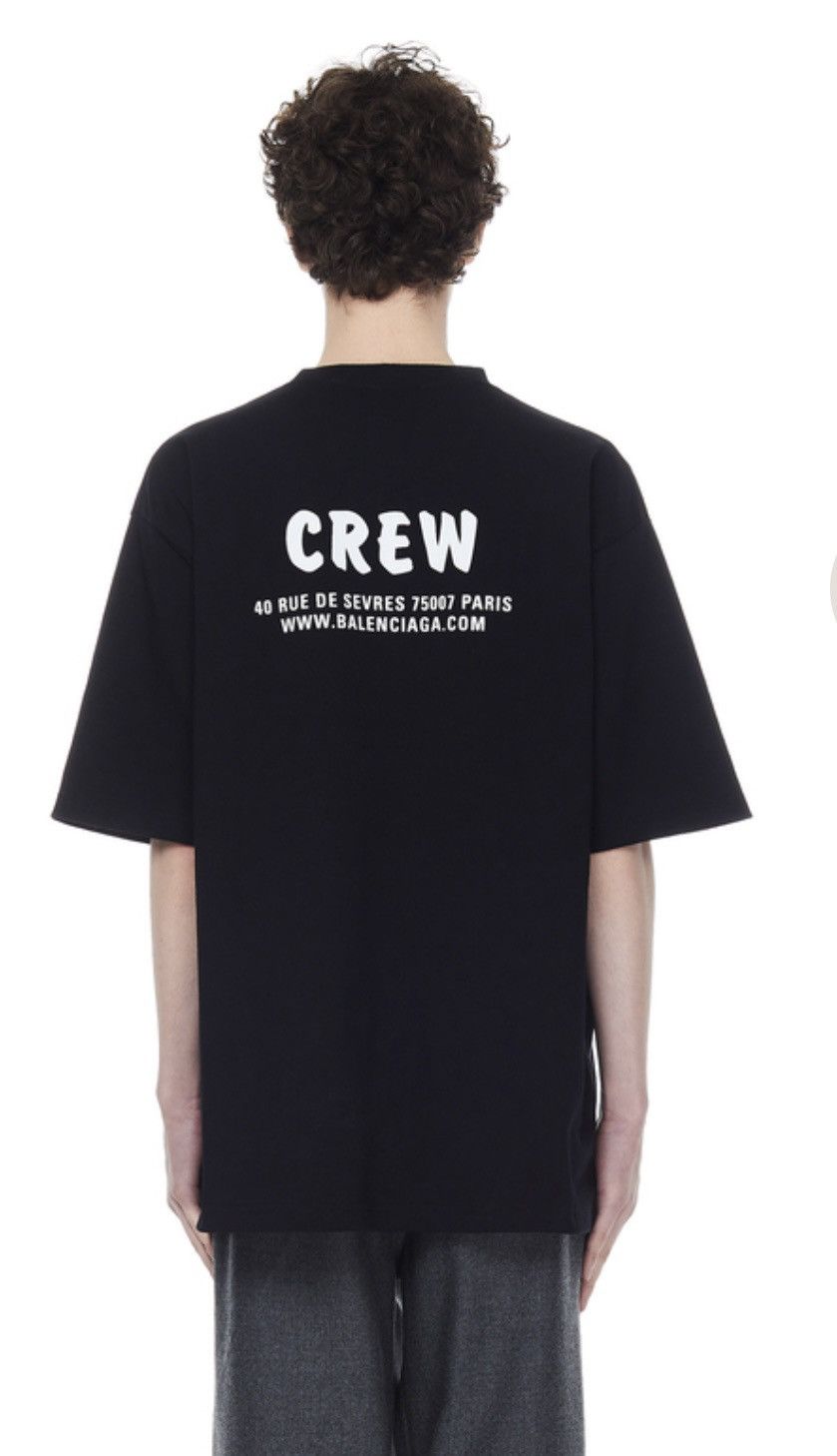 Balenciaga Balenciaga Crew Logo T-shirt Size US S / EU 44-46 / 1 - 12 Thumbnail