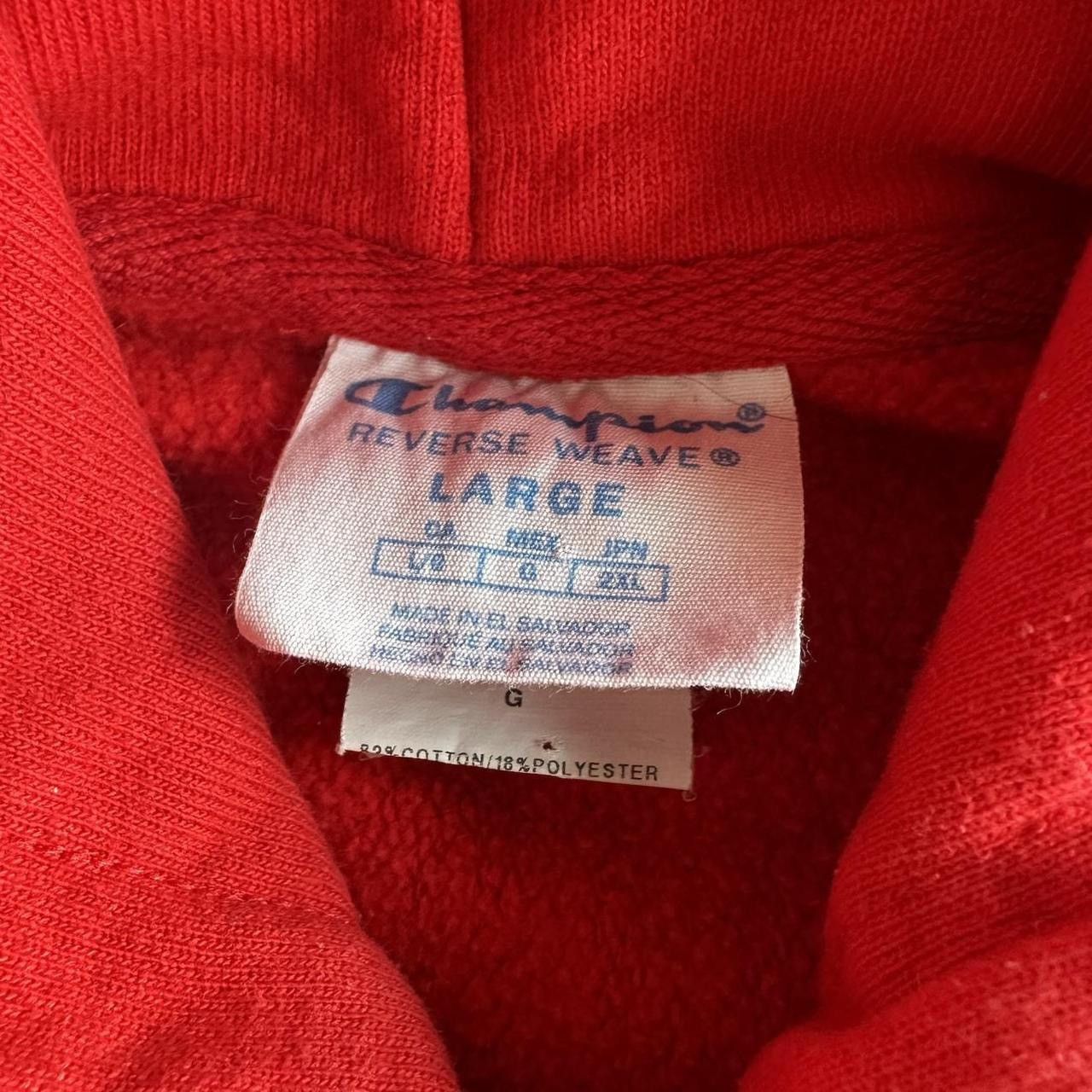 Champion Ohio State Hoodie Mens Large Red Champion Reverse Weave READ Size US L / EU 52-54 / 3 - 8 Thumbnail