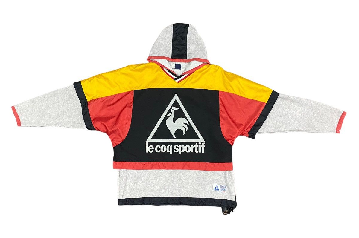Le Coq Sportif × Vintage Vintage Le Coq Sportif Hoodie Jacket Long Sleeve (L) Size US L / EU 52-54 / 3 - 1 Thumbnail