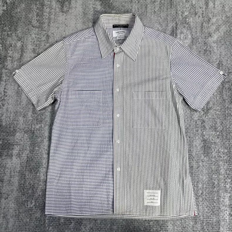 Thom Browne Thom Browne Striped cotton shirt 2506-Nextarrow Size US M / EU 48-50 / 2 - 1 Thumbnail