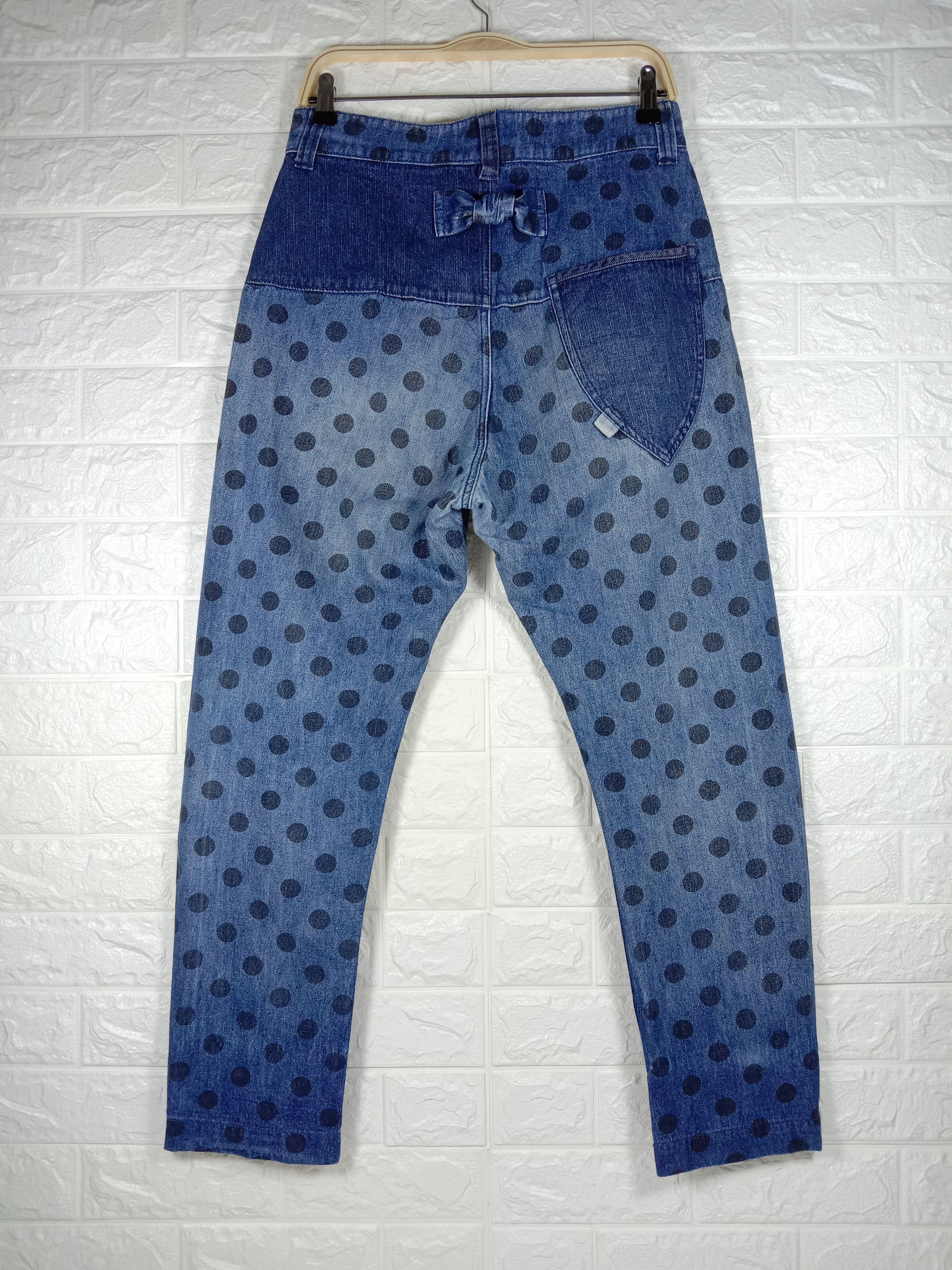 Japanese Brand Vintage Japanese Pou Dou Dou Polkadot Jeans Size 31" - 1 Thumbnail