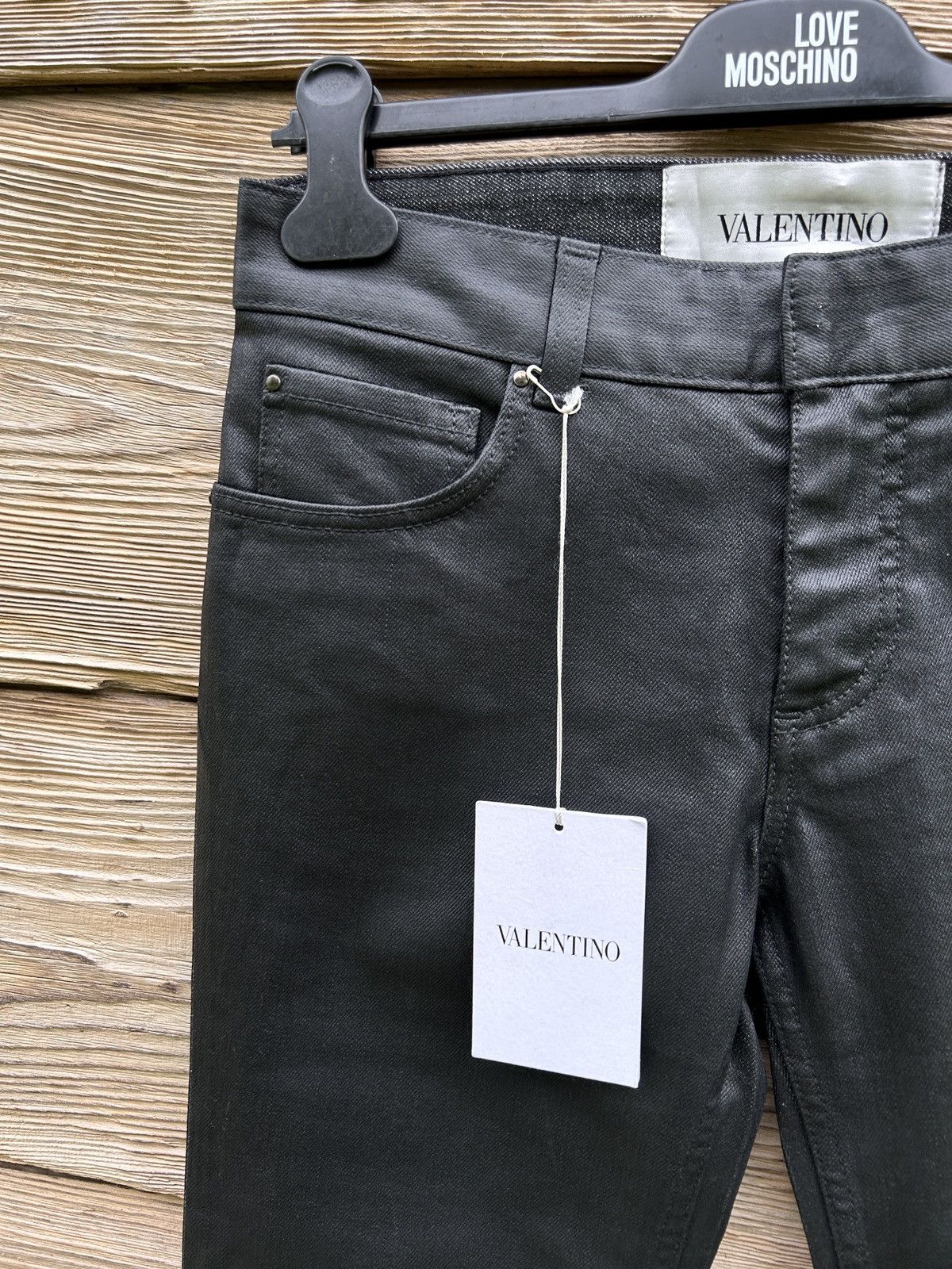 Valentino BNWT Valentino Leather Style Denim Mom Jeans Black Size 28" / US 6 / IT 42 - 2 Thumbnail