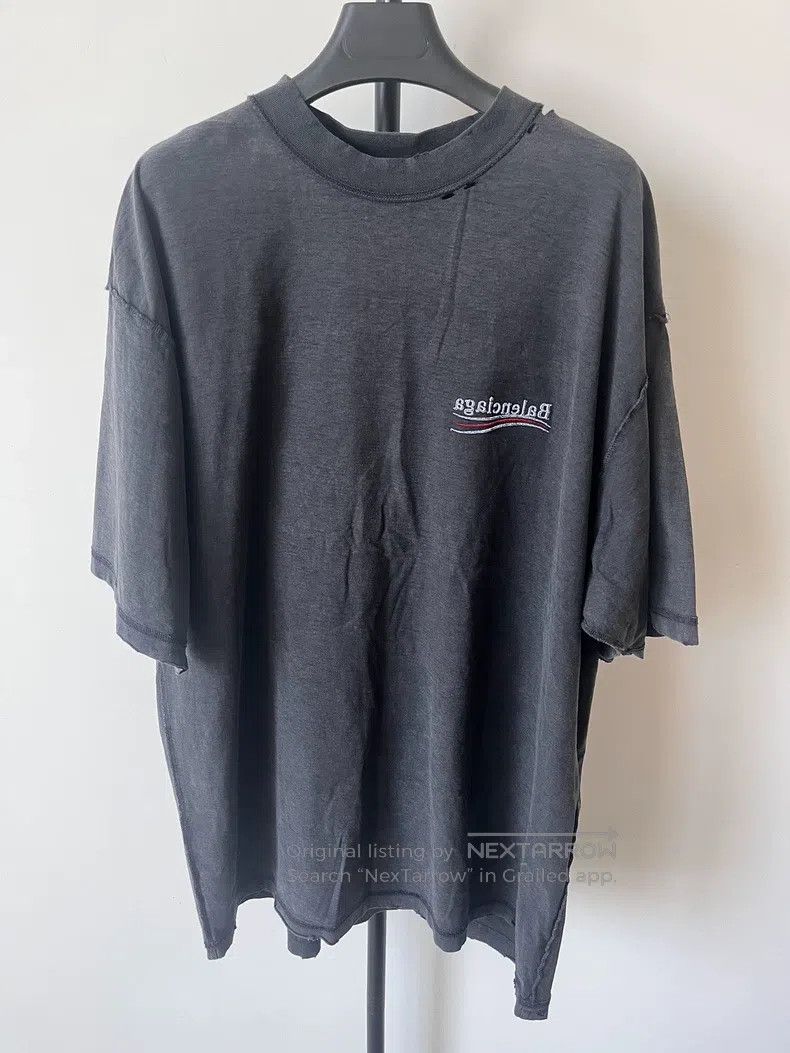 Other Balenciaga Letter Logo Round Neck Short Sleeve T-Shirt Size US L / EU 52-54 / 3 - 1 Thumbnail