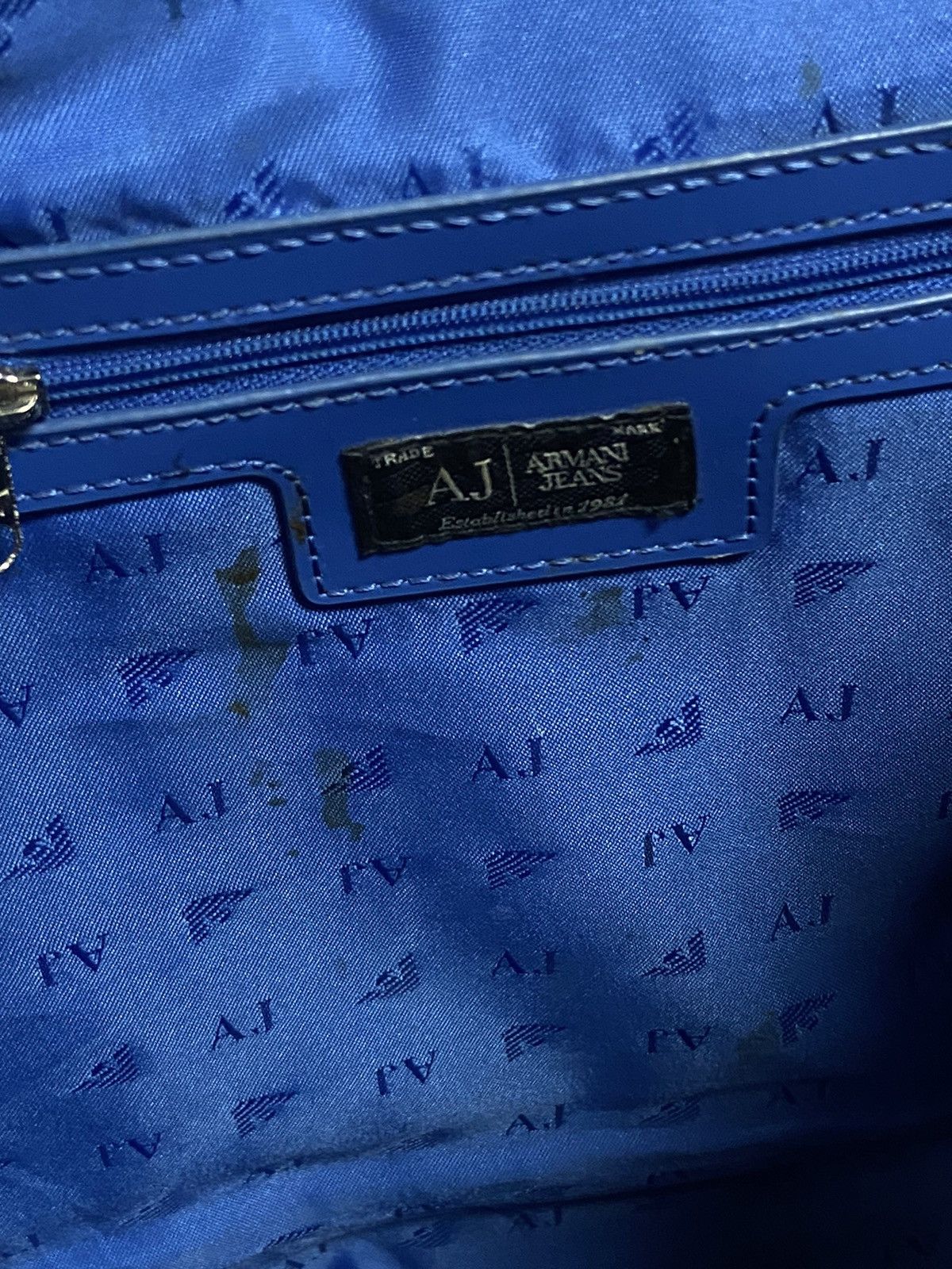 Armani × Vintage Armani jeans bag handle big logo vintage Size ONE SIZE - 6 Thumbnail
