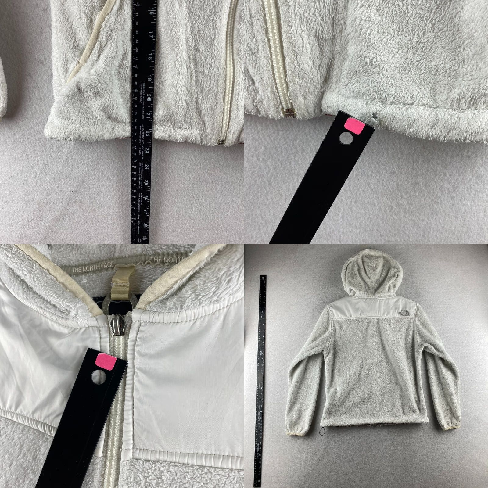 The North Face The North Face Full Zip Hoodie Womens Small S White Oso Adjustable Waist Pockets Size S / US 4 / IT 40 - 9 Thumbnail