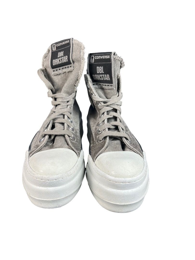 Rick Owens Drkshdw Rick Owens DRKSHDW Dbl DrkStar High-Top Sneakers – Gray Size US 6.5 / IT 36.5 - 10 Thumbnail