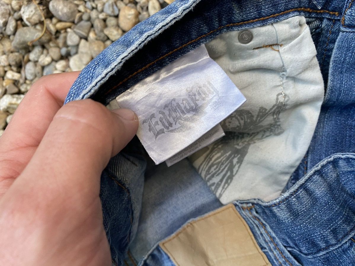 Ed Hardy × Vintage Vintage Ed Hardy Embroidered Logo Y2K Denim Shorts Size US 34 / EU 50 - 9 Thumbnail
