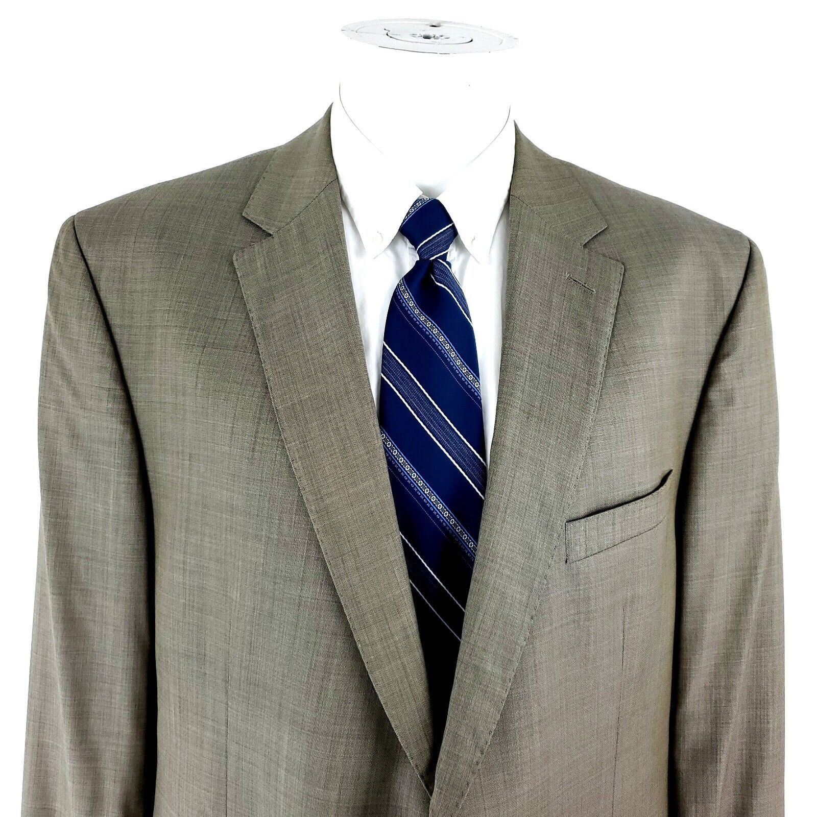 Jack Victor Jack Victor Elite Nepal Ct Wool 2 Button Blazer 44R Tan Shar Size 44R - 1 Thumbnail