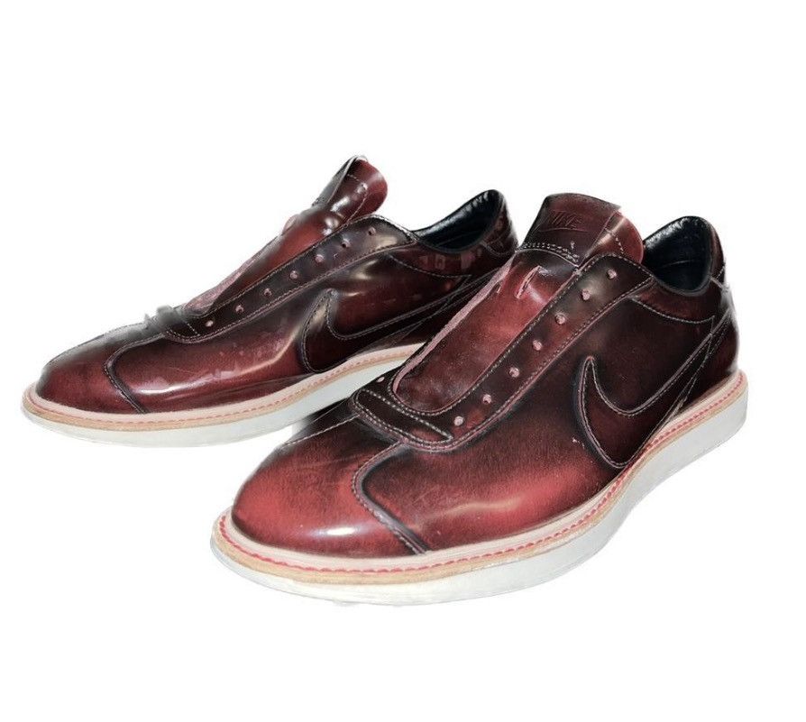 Nike Rare Vintage Nike 1972 Dress Code Deep Red Leather Waffle Shoes Grailed