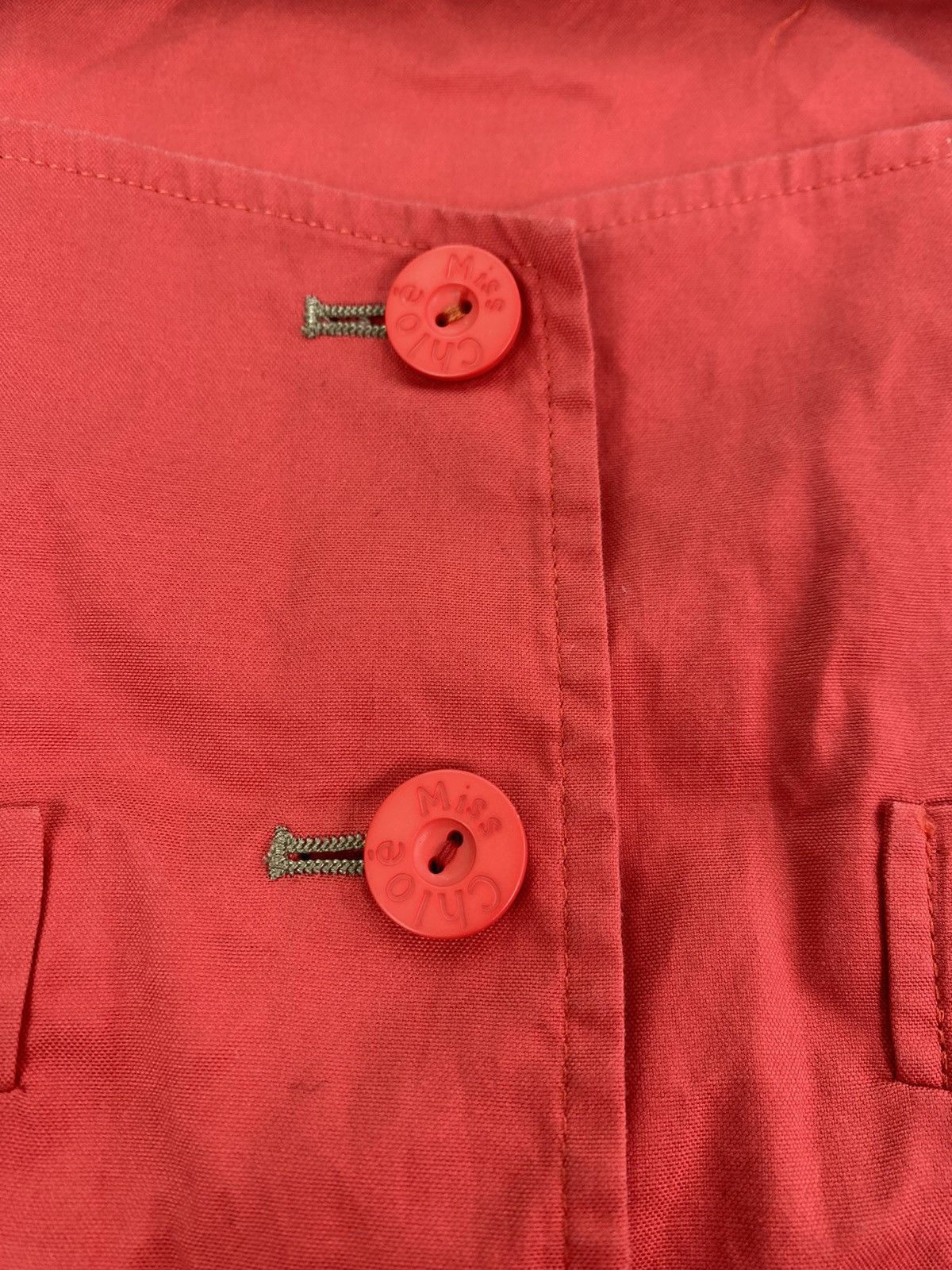 Chloe × Vintage Vtg 90s Miss Chloe button up waistcoat jacket Size XS / US 0-2 / IT 36-38 - 7 Thumbnail