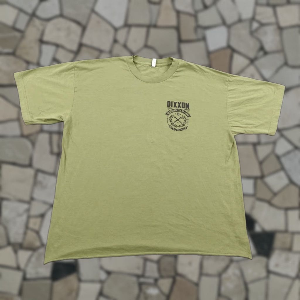 Vintage Dixxon Shirt Mens XL Green Working Class Hero Graphic Tee Workwear Made In USA Size US XL / EU 56 / 4 - 1 Thumbnail