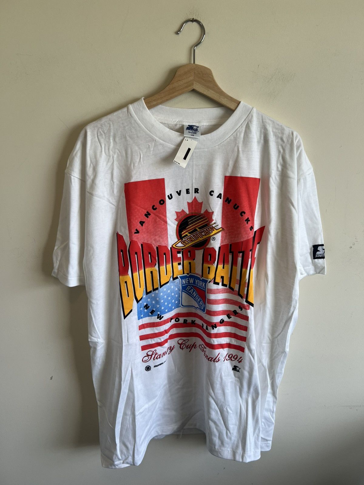 NHL × Vintage VINTAGE 1994 NHL Stanley Cup: Rangers vs Canucks T-shirt Size US L / EU 52-54 / 3 - 1 Thumbnail