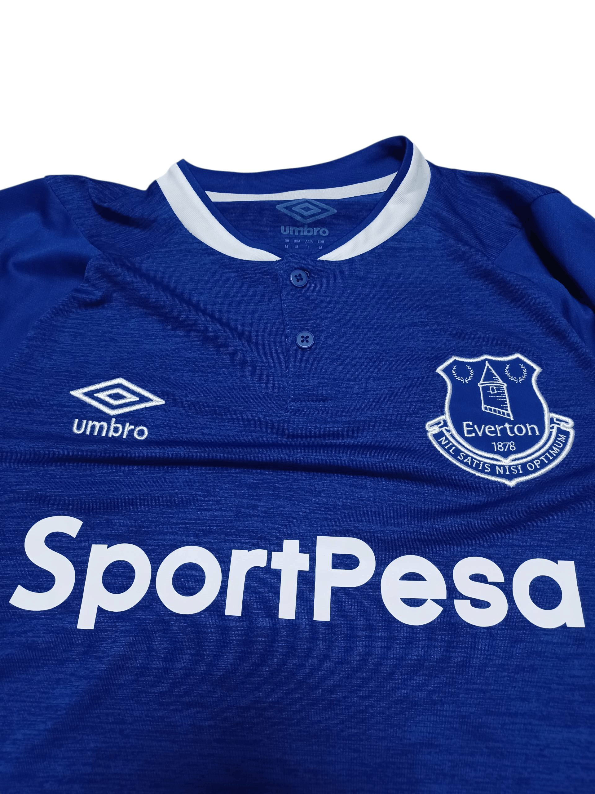 Umbro EVERTON UMBRO SOCCER JERSEY 2018/2019 FOOTBALL BLOKECORE Size US M / EU 48-50 / 2 - 2 Thumbnail