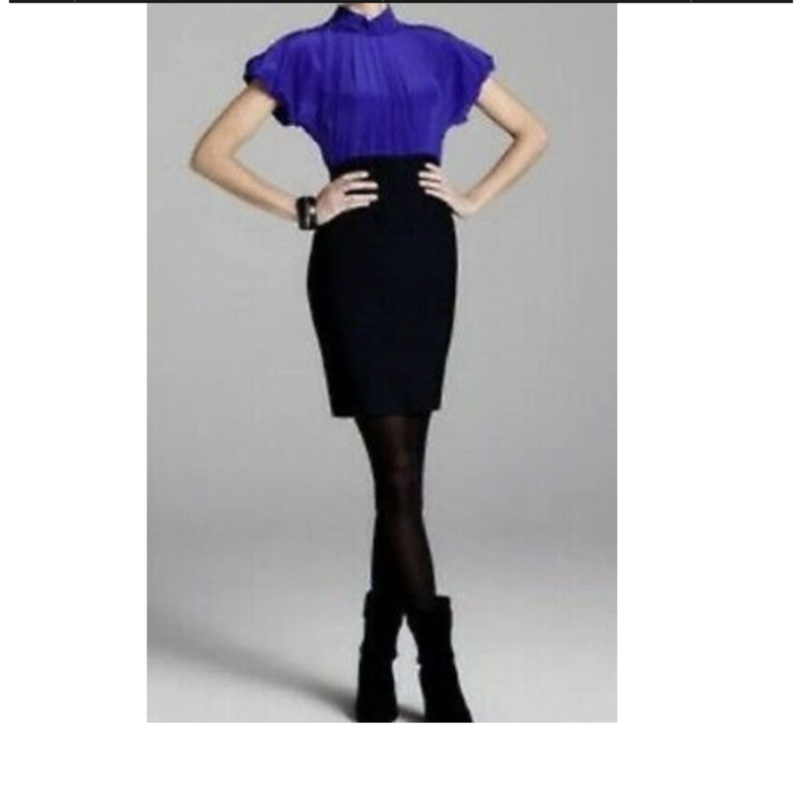 Other BCBGMaxAzria Silk Blouson Bandage Dress Purple Womens XS Size XS / US 0-2 / IT 36-38 - 8 Thumbnail
