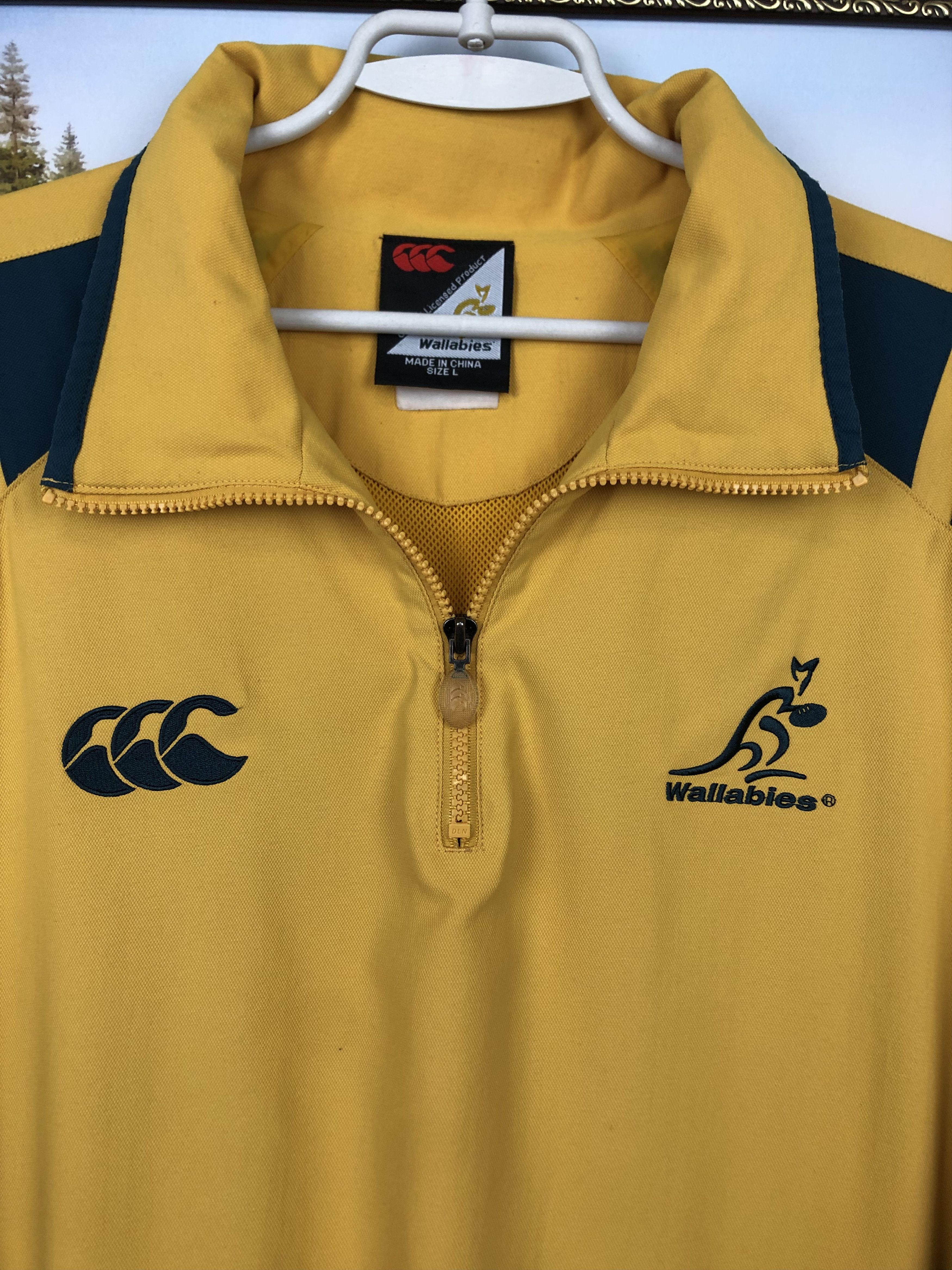Vintage Vintage 90's Canterbury Australia Rugby Jacket Wallabies Size US L / EU 52-54 / 3 - 3 Thumbnail