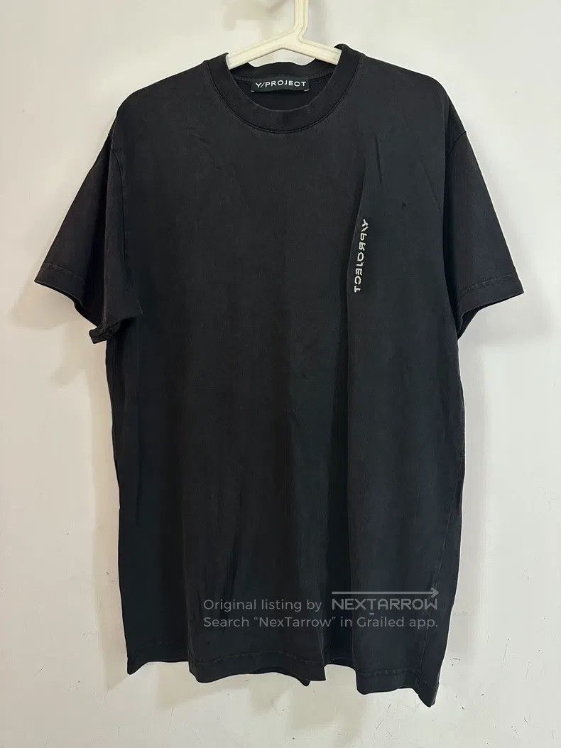 Y/Project Y/Project Size S Washed black embroidered logo round neck T Size US S / EU 44-46 / 1 - 3 Thumbnail