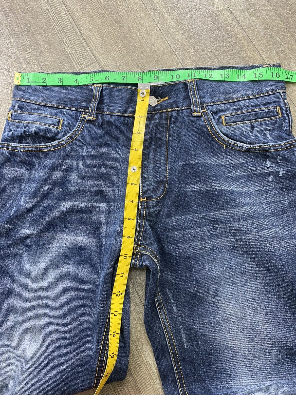 Dolce & Gabbana 2000s Dolce Gabbana Distressed Faded Straight Jeans Luxury Size US 34 / EU 50 - 18 Thumbnail