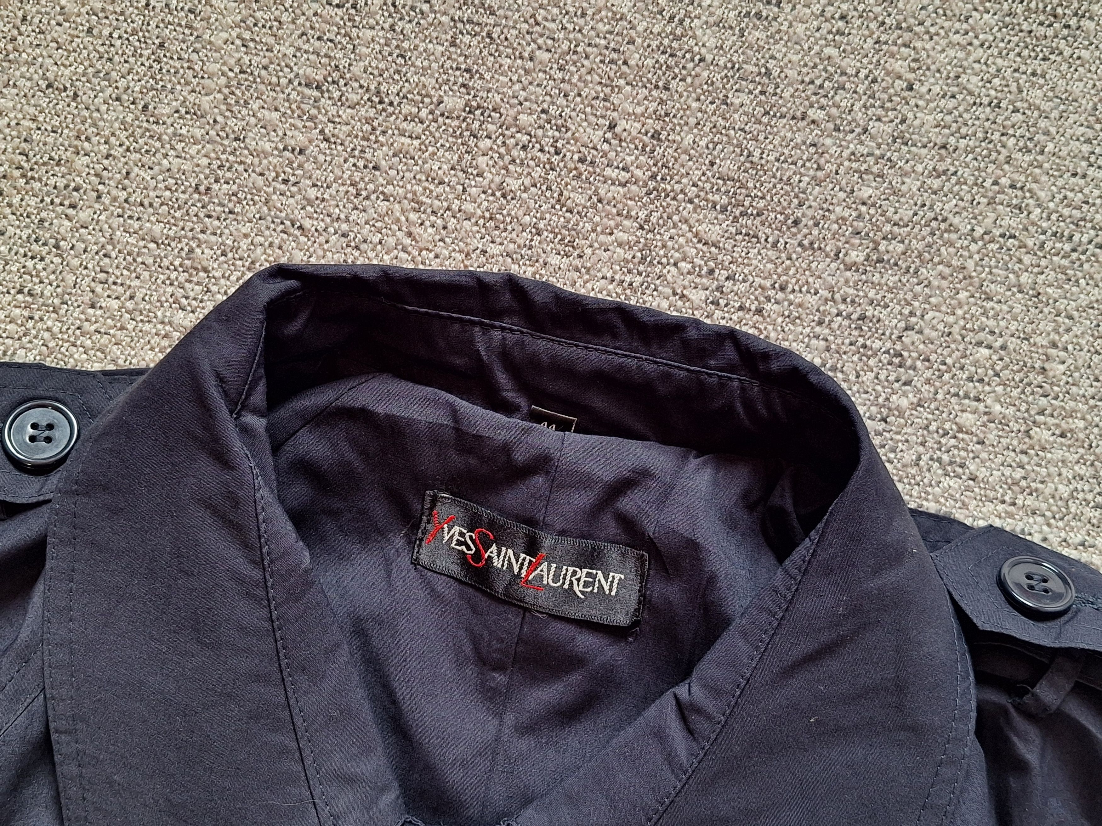Yves Saint Laurent Yves Saint Laurent / Navy Trench Coat Size US S / EU 44-46 / 1 - 4 Thumbnail