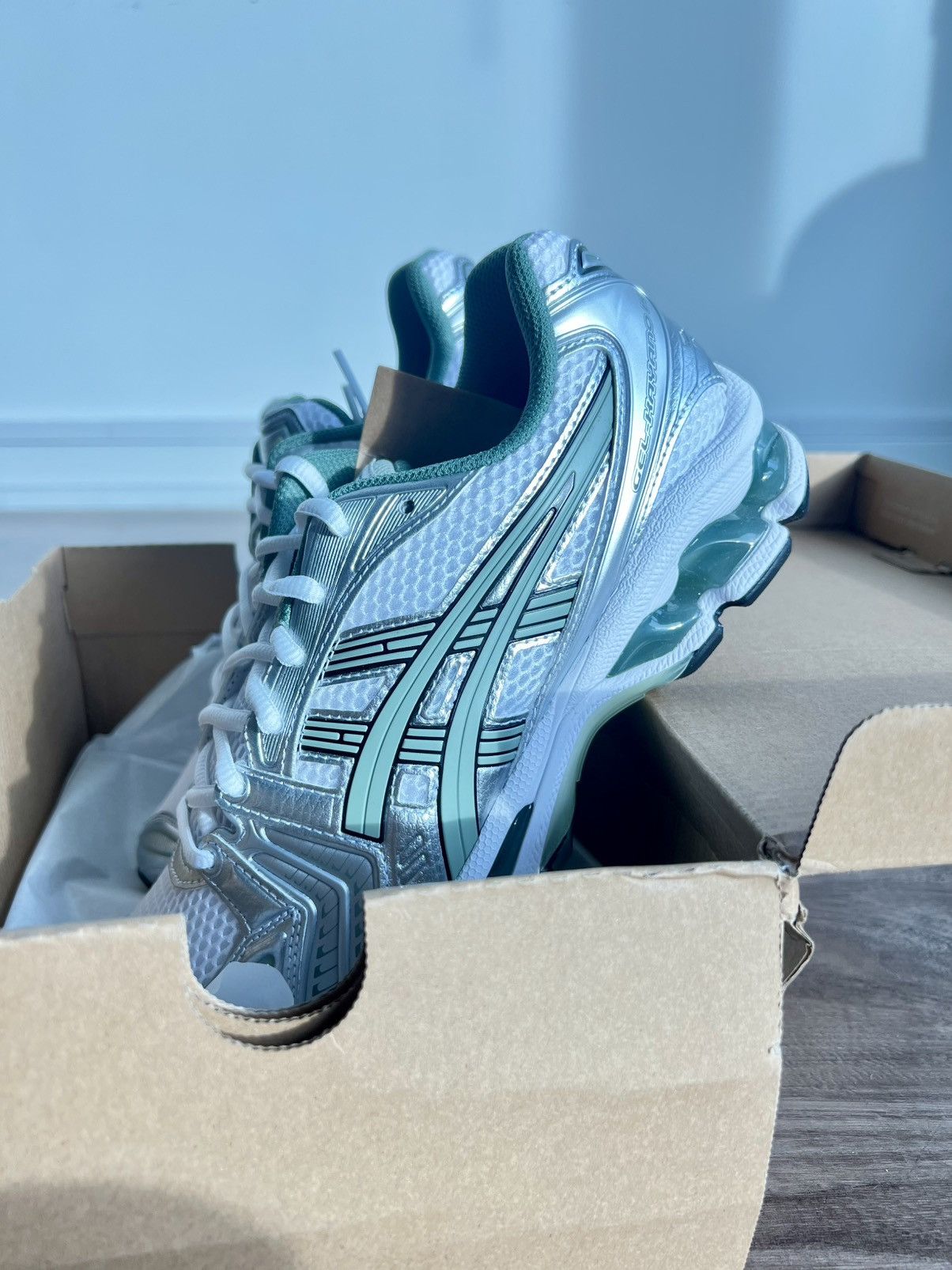 Asics ASICS Gel Kayano 14 Slate Grey Green Size US 7 / EU 40 - 6 Thumbnail